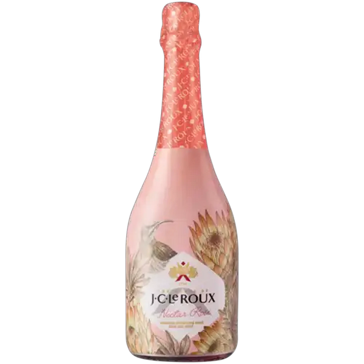 Image of J.C. Le Roux Nectar Demi-Sec Sparkling Rosé Wine Bottle 750ml