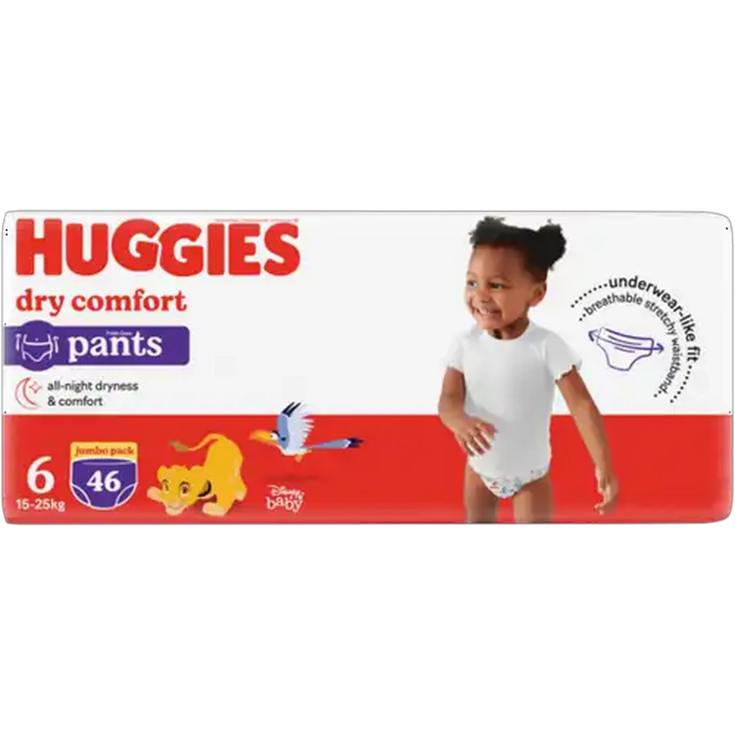 Image of Huggies Dry Comfort Size 6 Pants 46 Pack