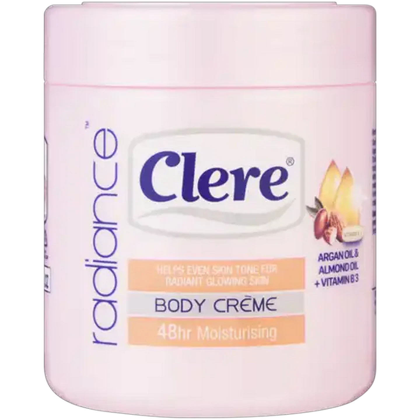 Image of Clere Radiance Argan Oil & Almond Oil Body Crème 400ml