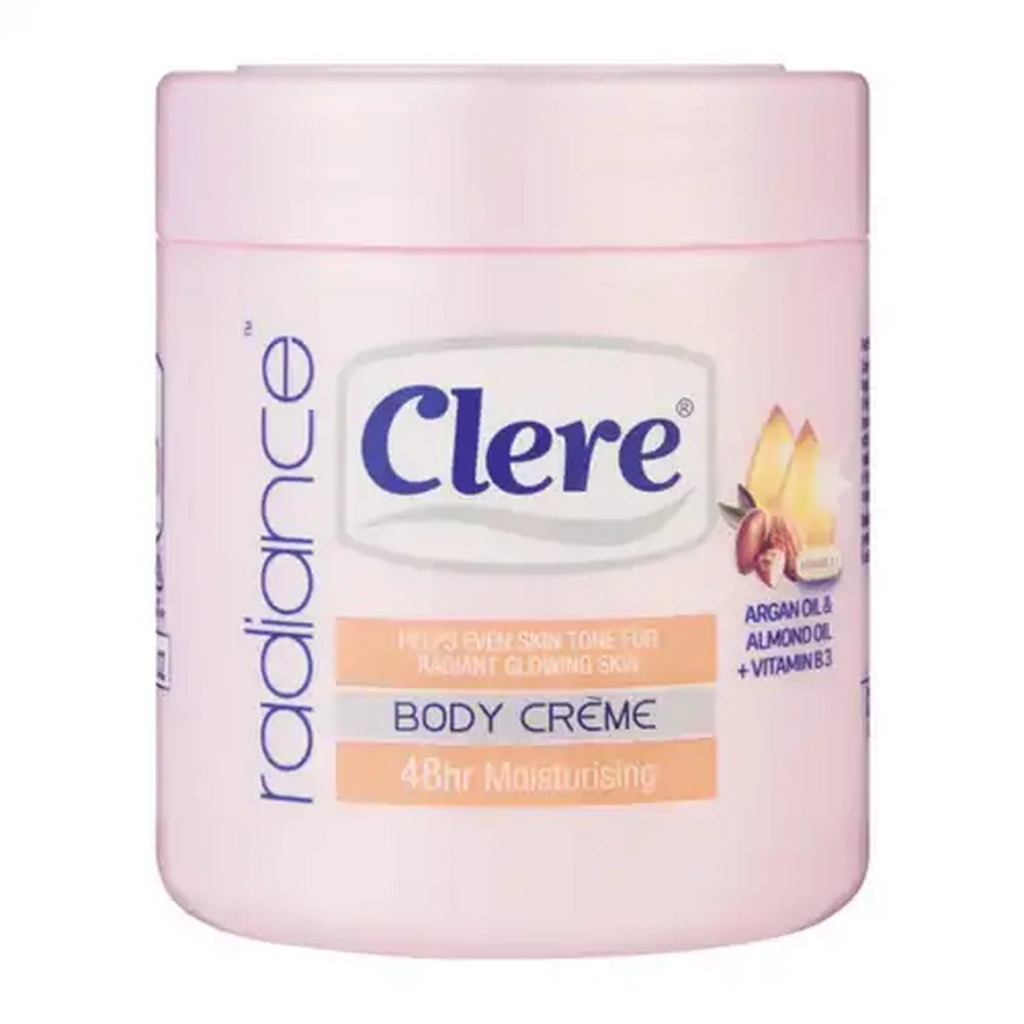 Image of Clere Radiance Argan Oil & Almond Oil Body Crème 400ml