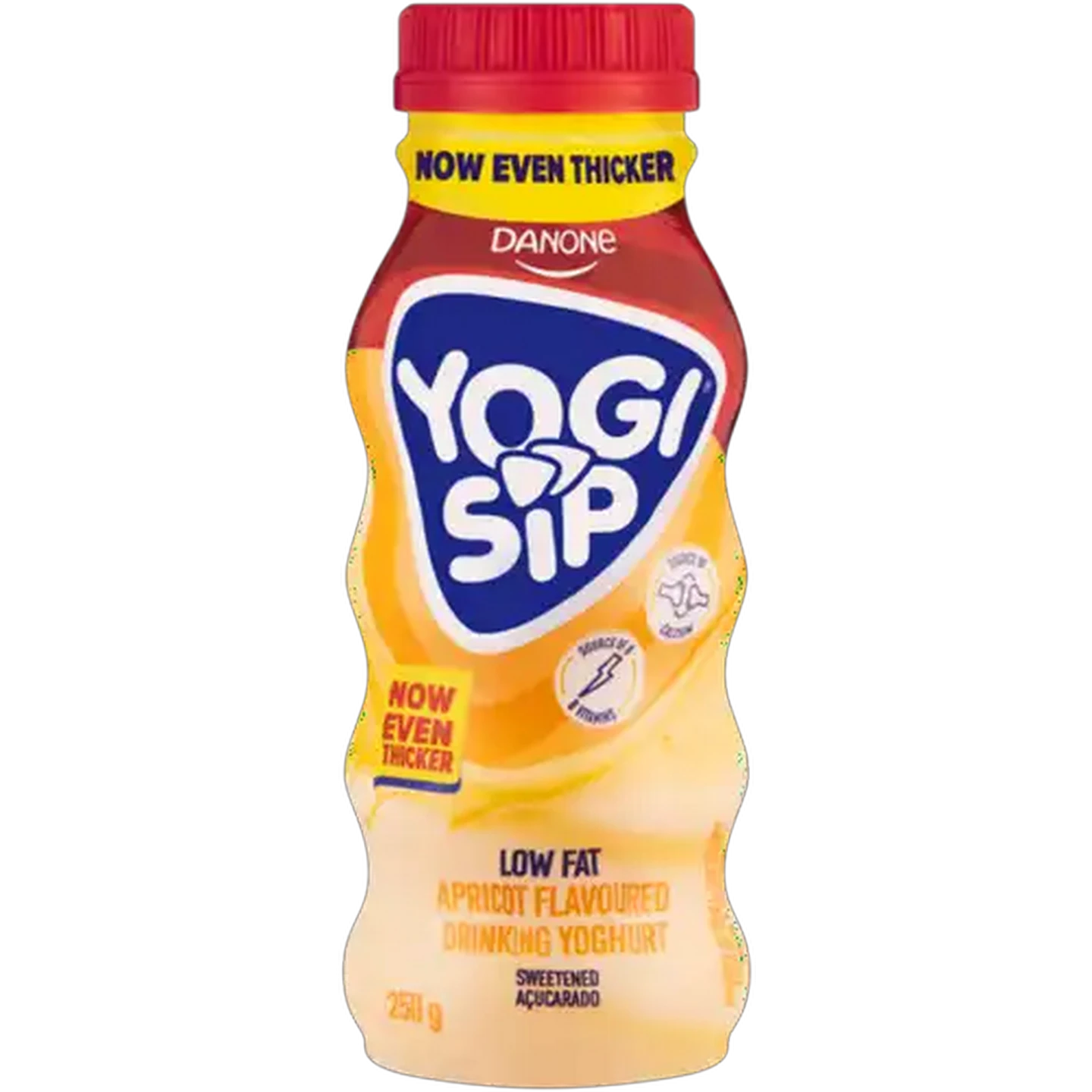 Image of Danone Yogi Sip Apricot Flavoured Low Fat Drinking Yoghurt 250g
