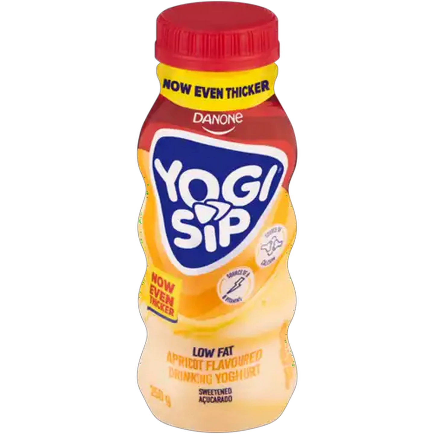 Image of Danone Yogi Sip Apricot Flavoured Low Fat Drinking Yoghurt 250g
