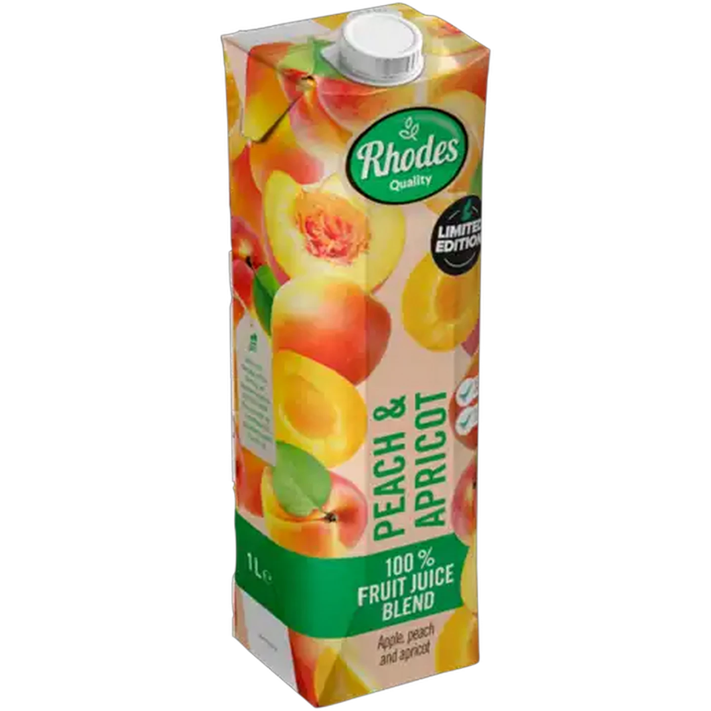 Image of Rhodes Quality Peach & Apricot Limited Edition 100% Fruit Juice Blend 1L