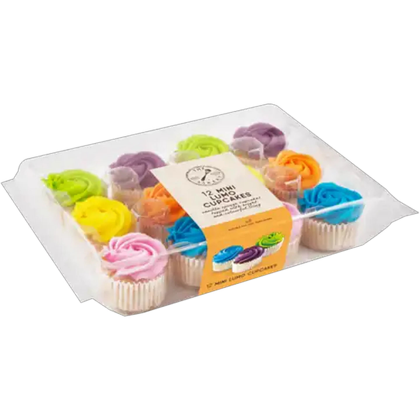 Image of The Bakery Mini Lumo Cupcakes 12-Pack