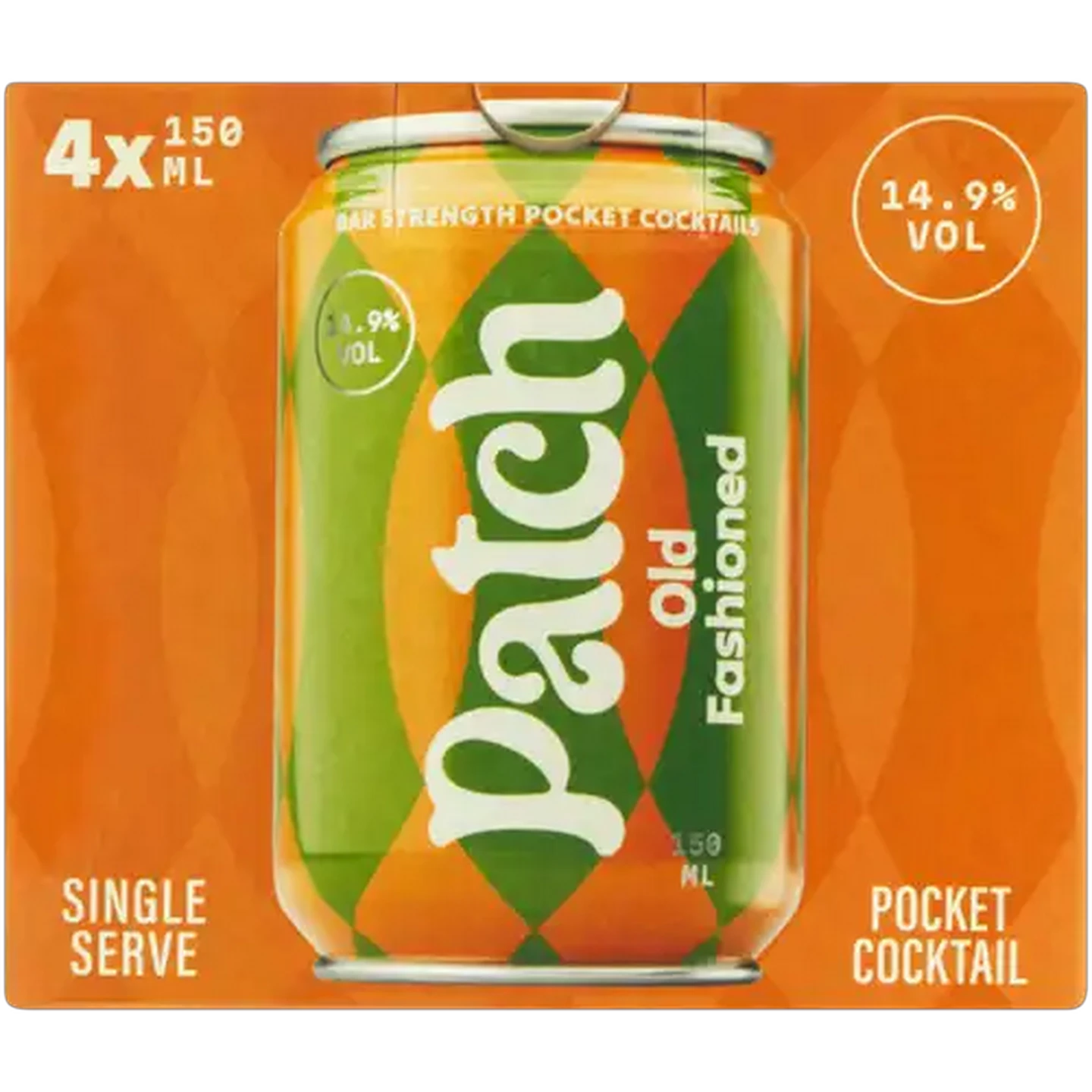 Image of Patch Old Fashioned Pocket Cocktail Cans 4 x 150ml