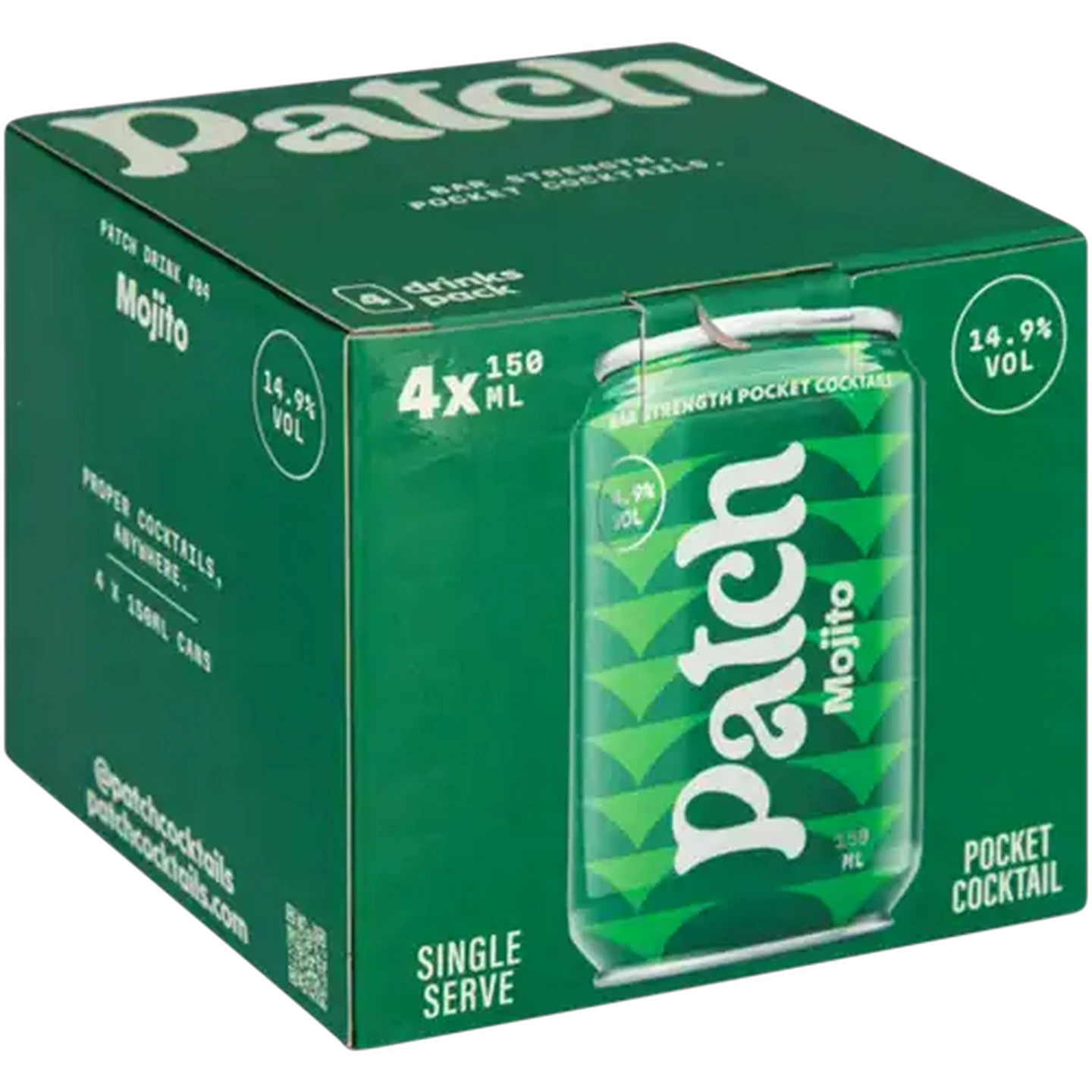 Image of Patch Mojito Pocket Cocktail Cans 4 x 150ml