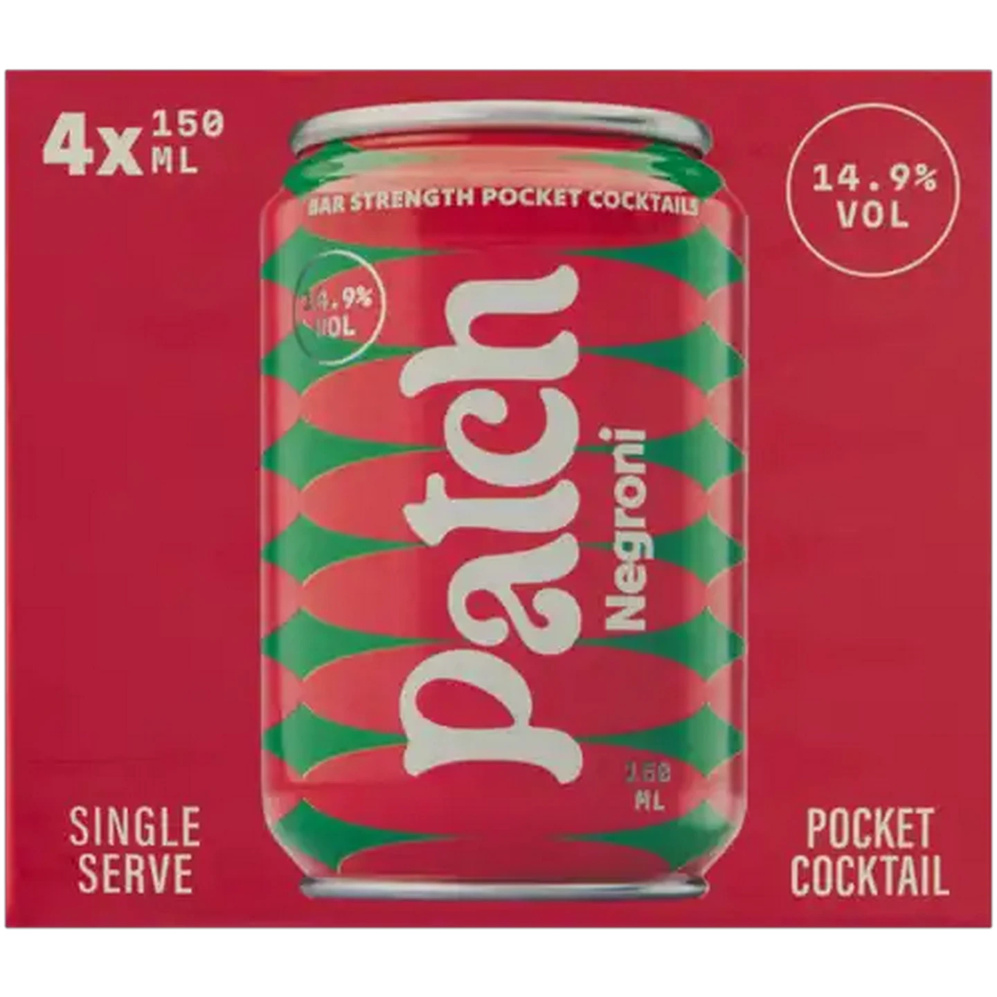 Image of Patch Negroni Pocket Cocktail Cans 4 x 150ml