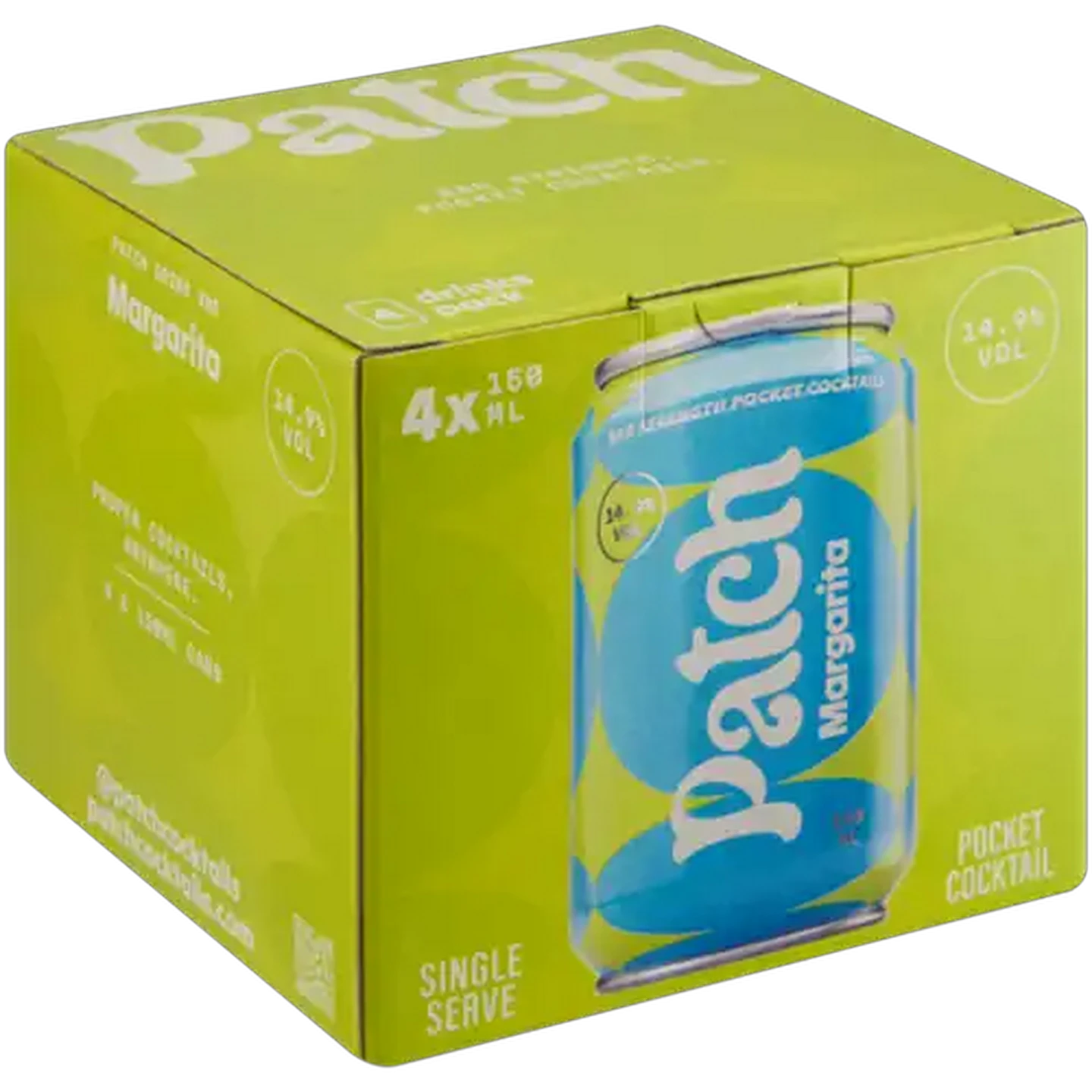 Image of Patch Margarita Pocket Cocktail Cans 4 x 150ml