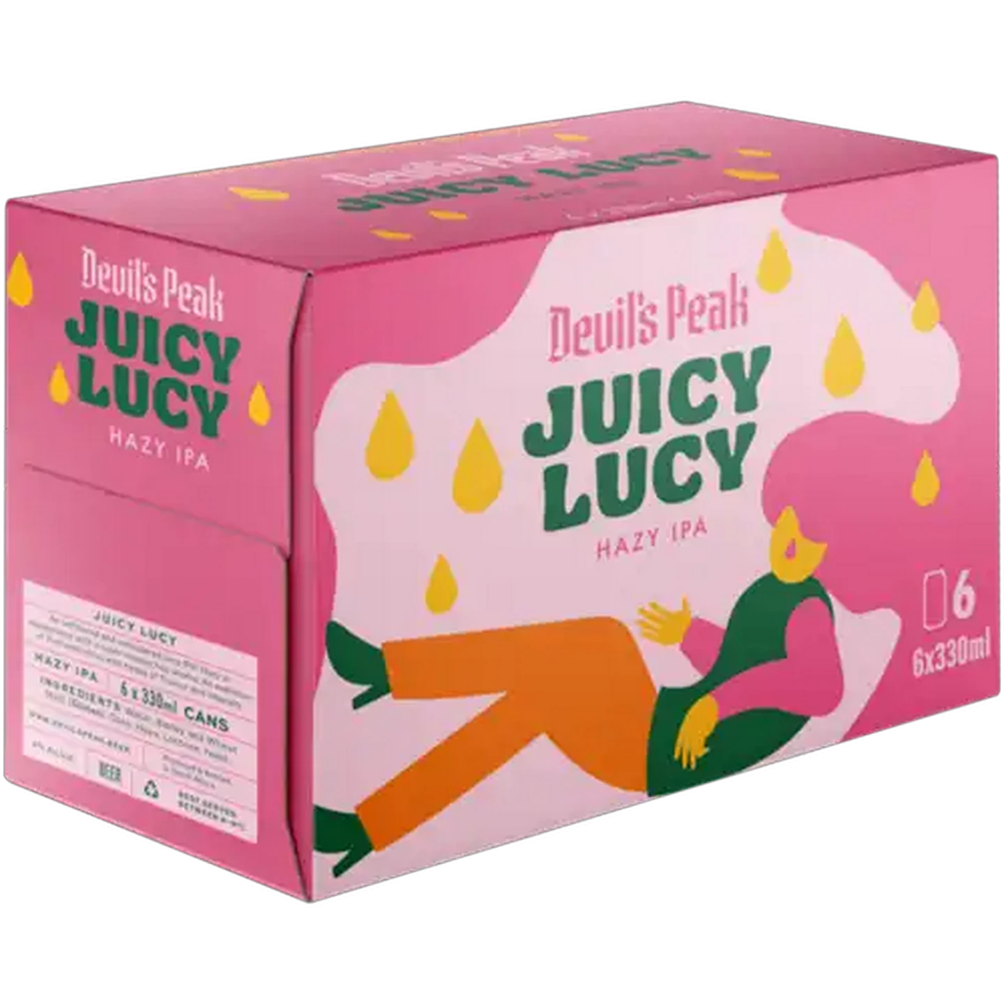 Image of Devil's Peak Juicy Lucy Hazy IPA Cans 6 x 330ml