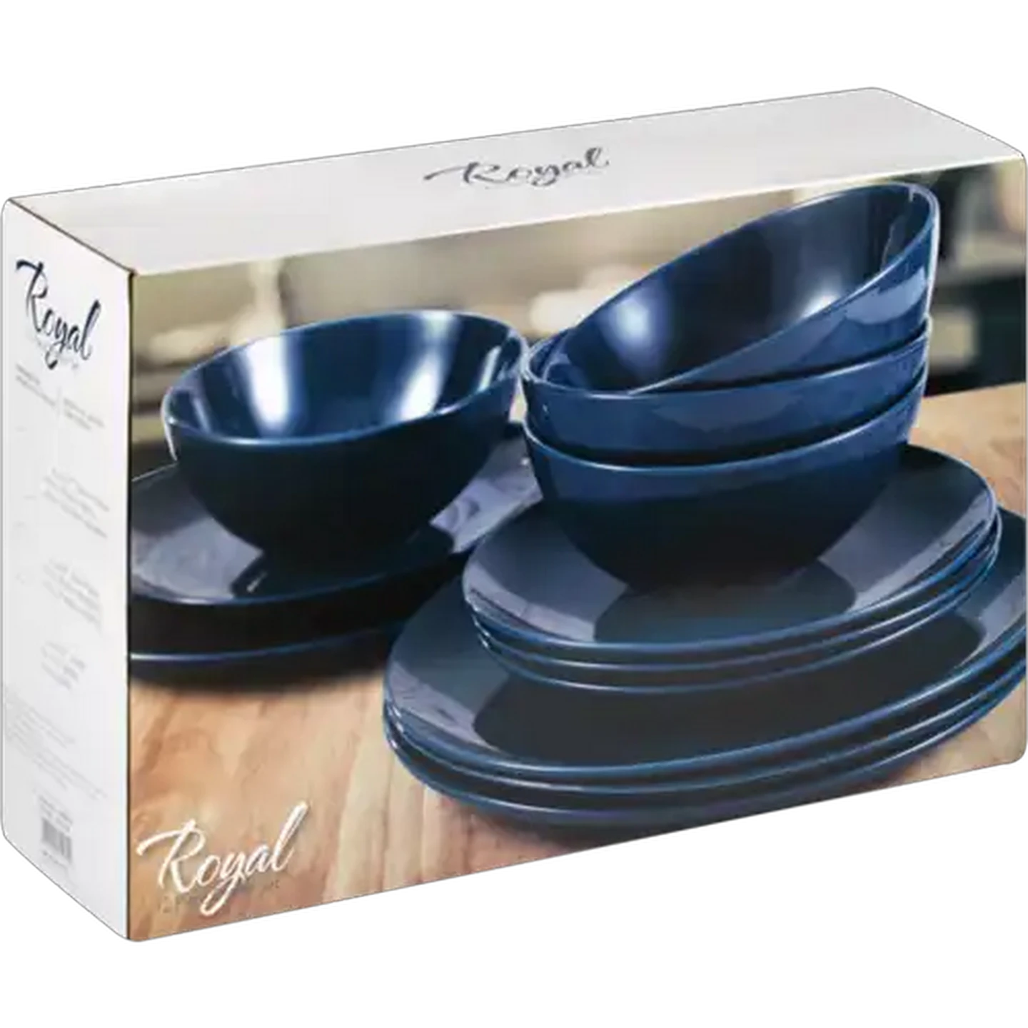 Image of Royal Blue Dinner Set 12 Piece