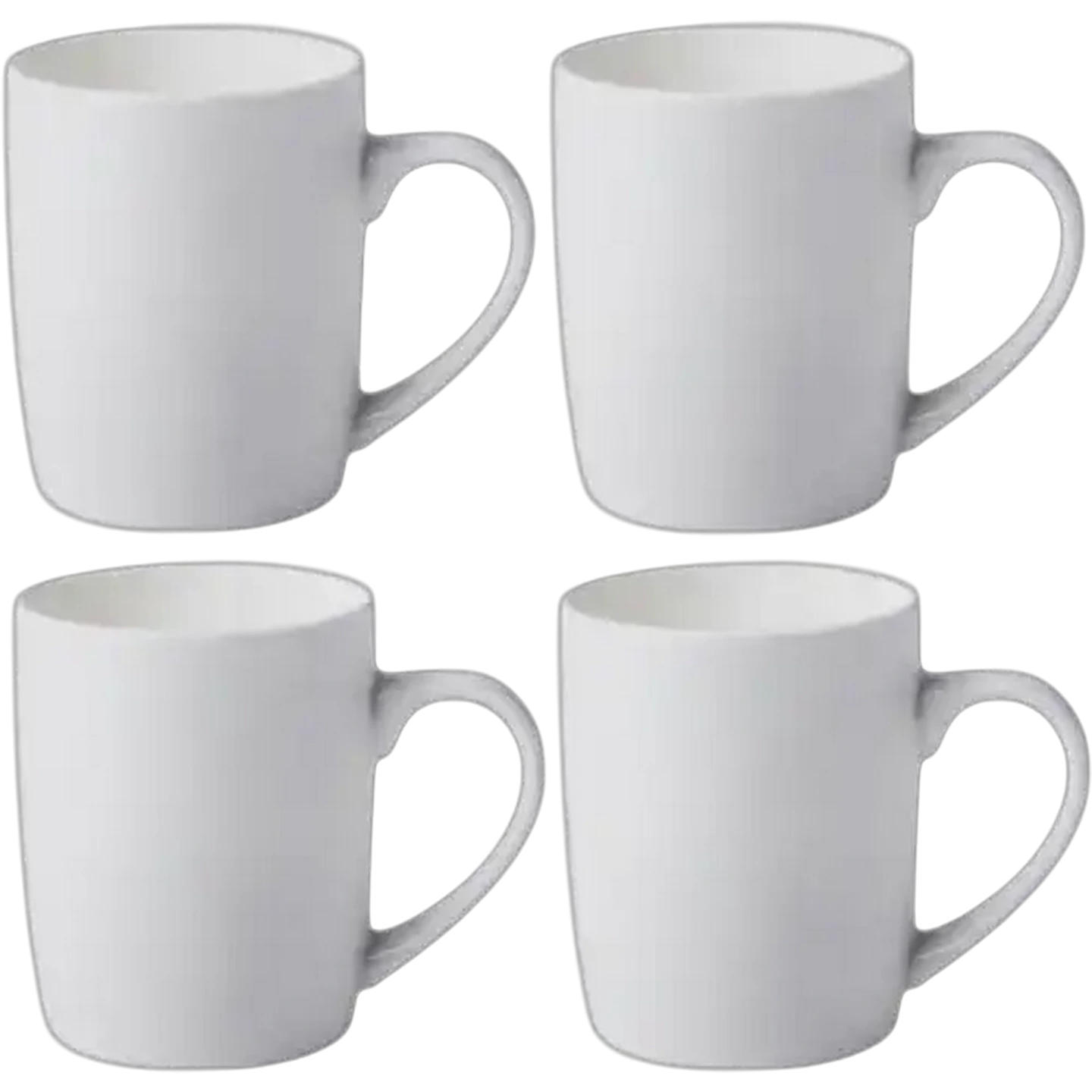 Image of Plain White Coffee Mug 4-Pack