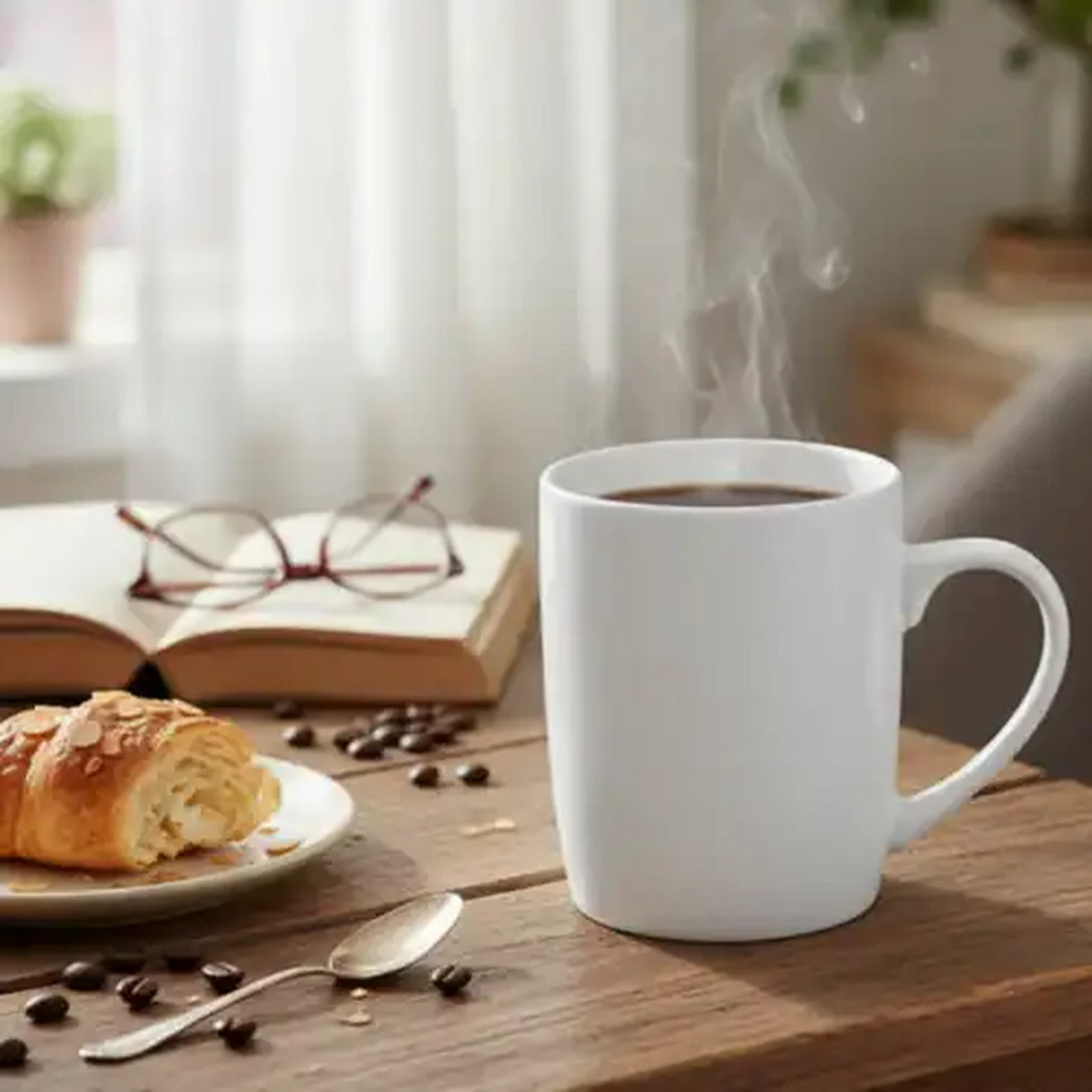 Image of Plain White Coffee Mug 4-Pack