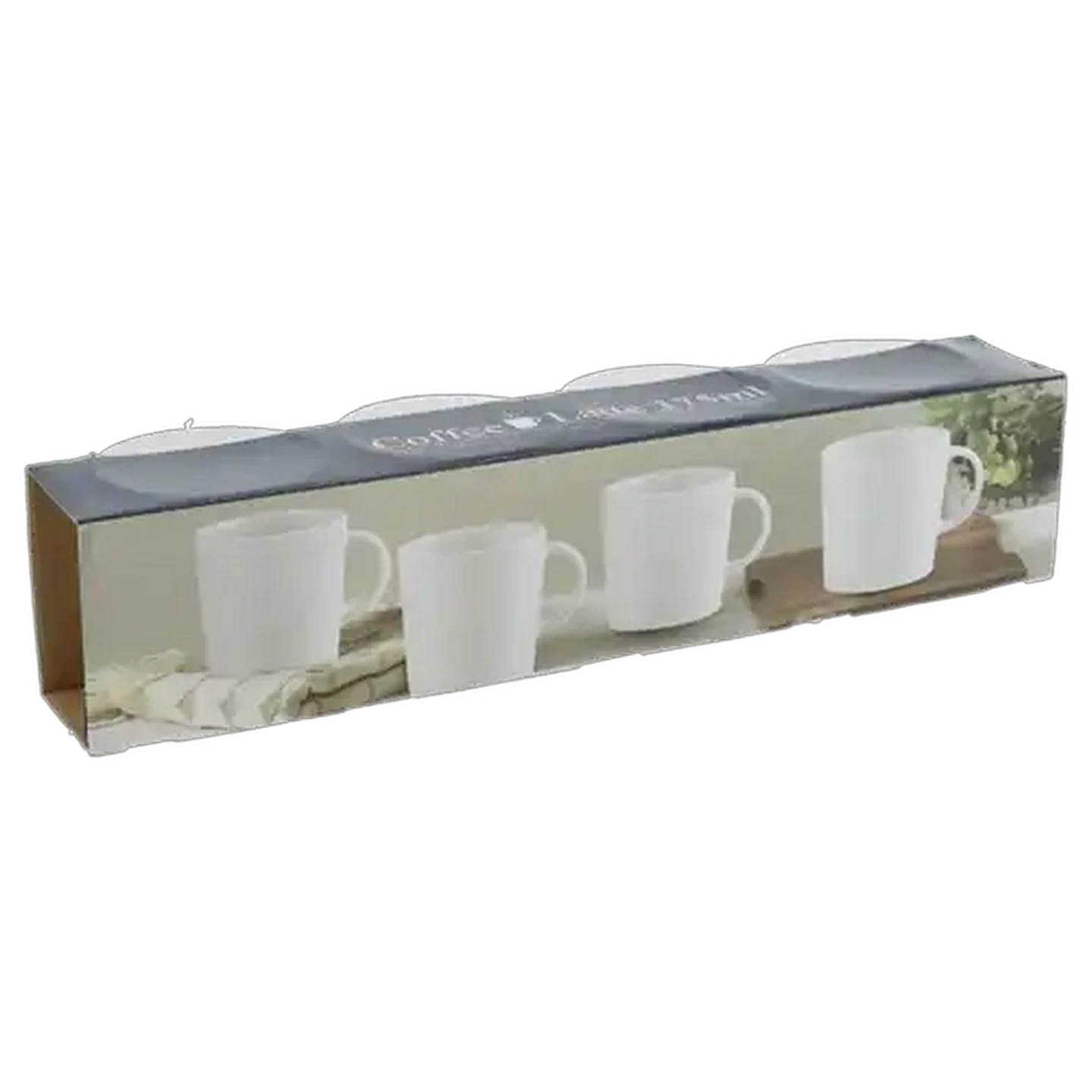 Image of Latte Coffee Mugs Set 4-Pack (Colour May Vary)