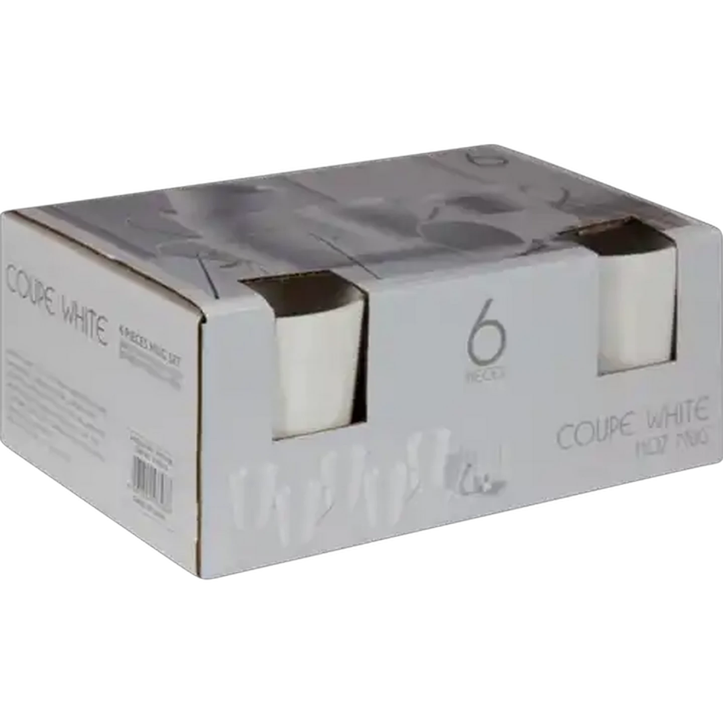 Image of White Coupe Coffee Mug Set 6-Pack