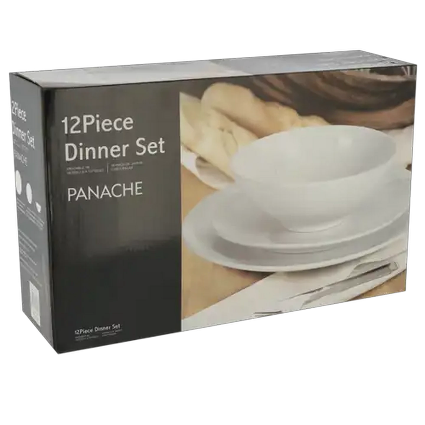 Image of White Panache Dinner Set 12 Piece