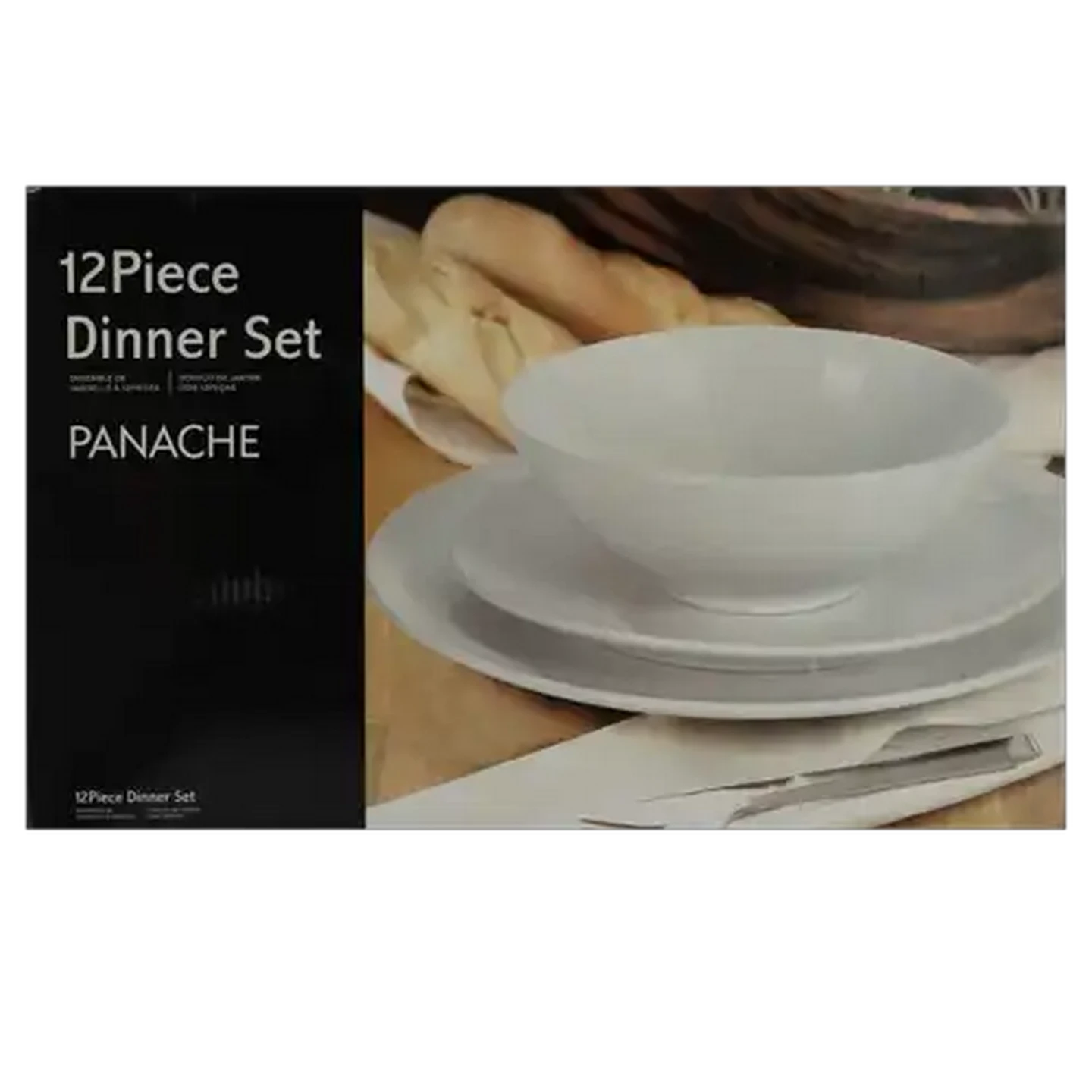 Image of White Panache Dinner Set 12 Piece