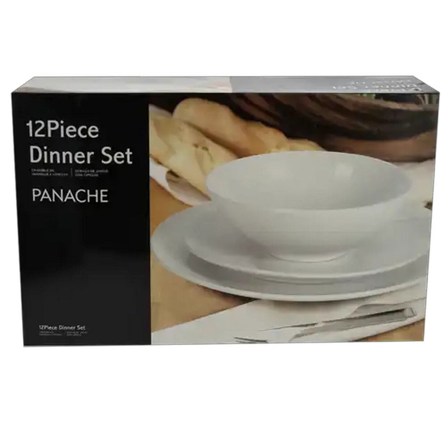 Image of White Panache Dinner Set 12 Piece