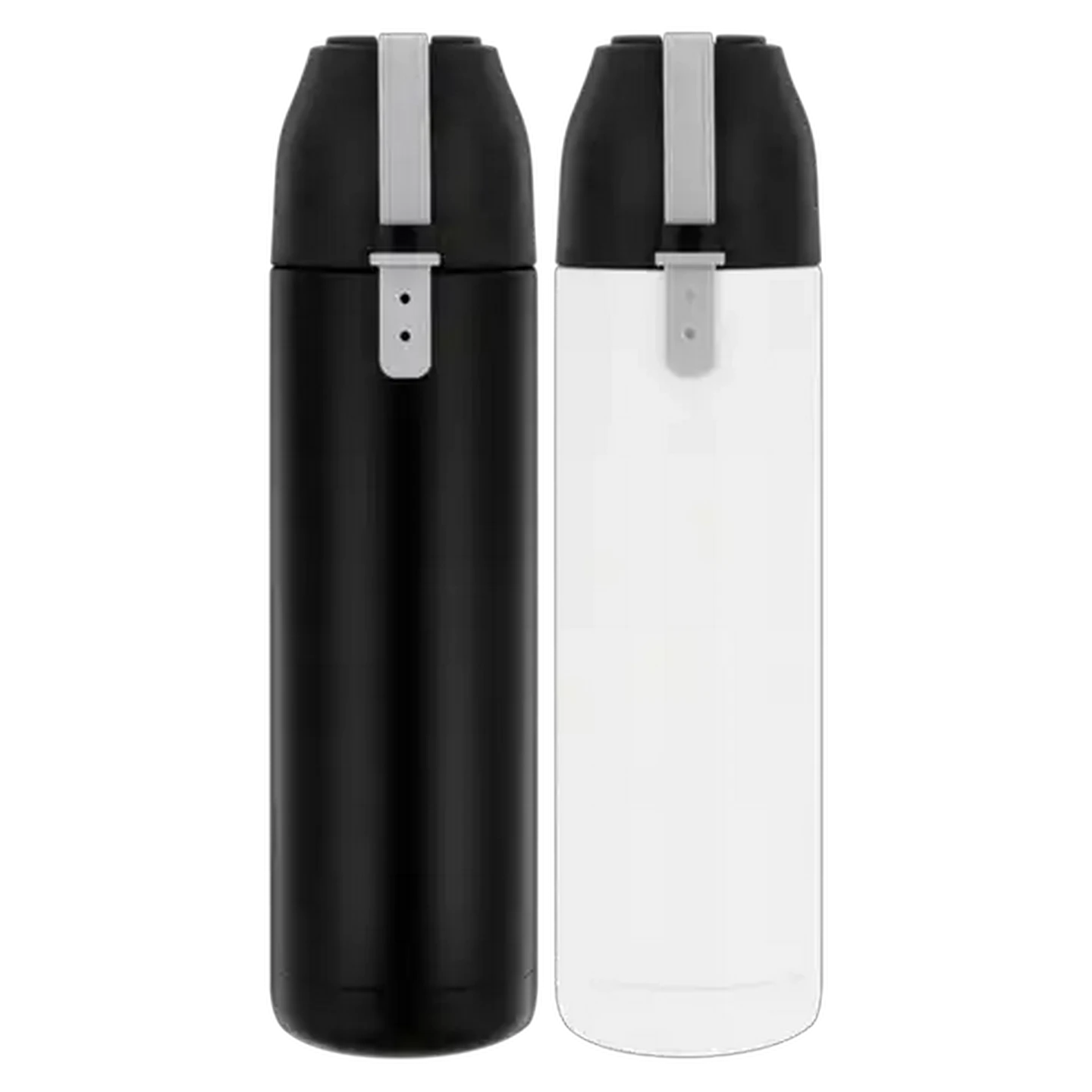 Image of Black & White Vacuum Flask Stainless Steel With Strap 500ml (Colour May Vary)