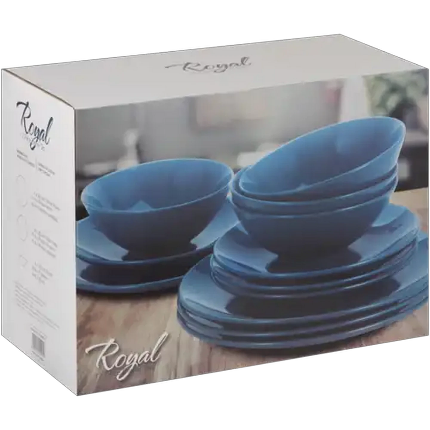Image of Royal Teal Dinner Set 12 Piece