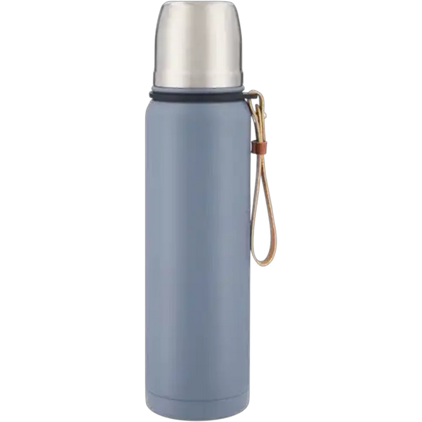 Image of Blue Coated Stainless Steel Travel Flask 750ml