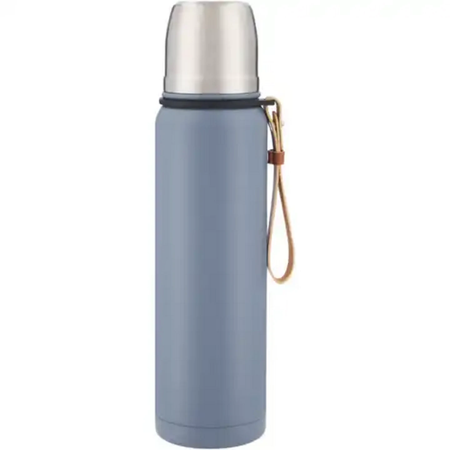 Image of Blue Coated Stainless Steel Travel Flask 750ml