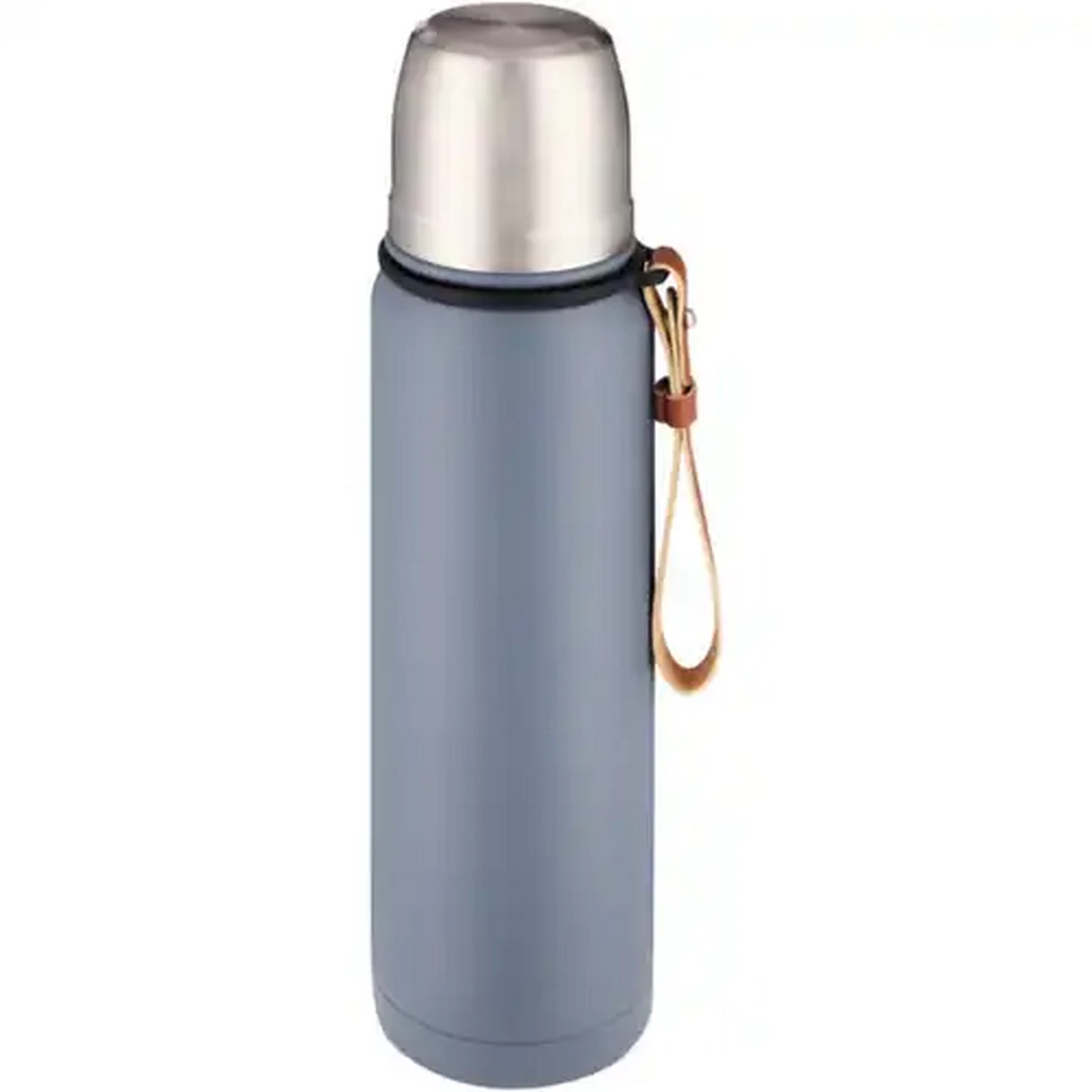 Image of Blue Coated Stainless Steel Travel Flask 750ml