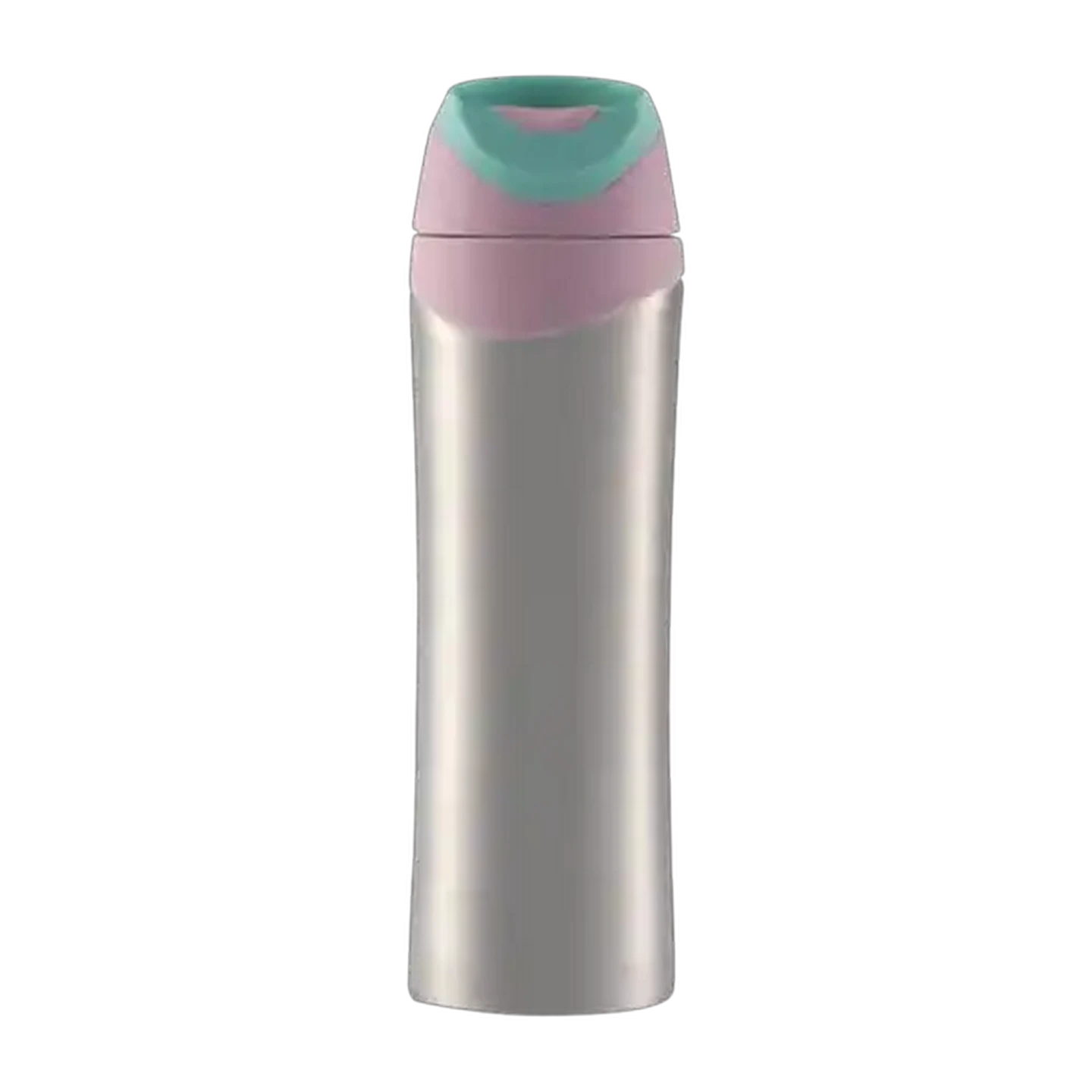Image of Pink & Green Stainless Steel Travel Mug 450ml