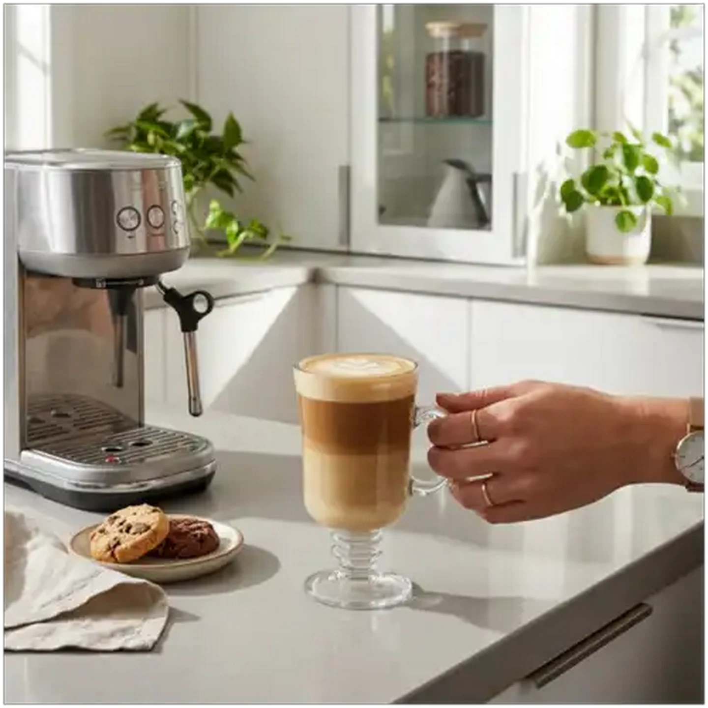 Image of Clear Latte Glass Mug 236ml