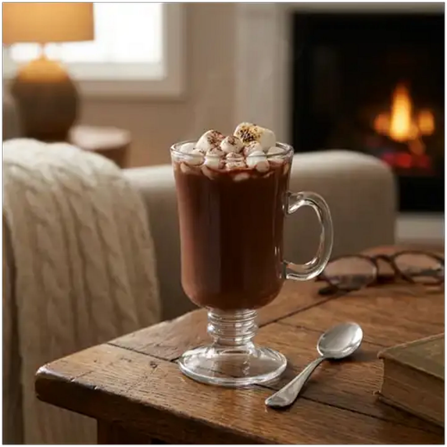 Image of Clear Latte Glass Mug 236ml