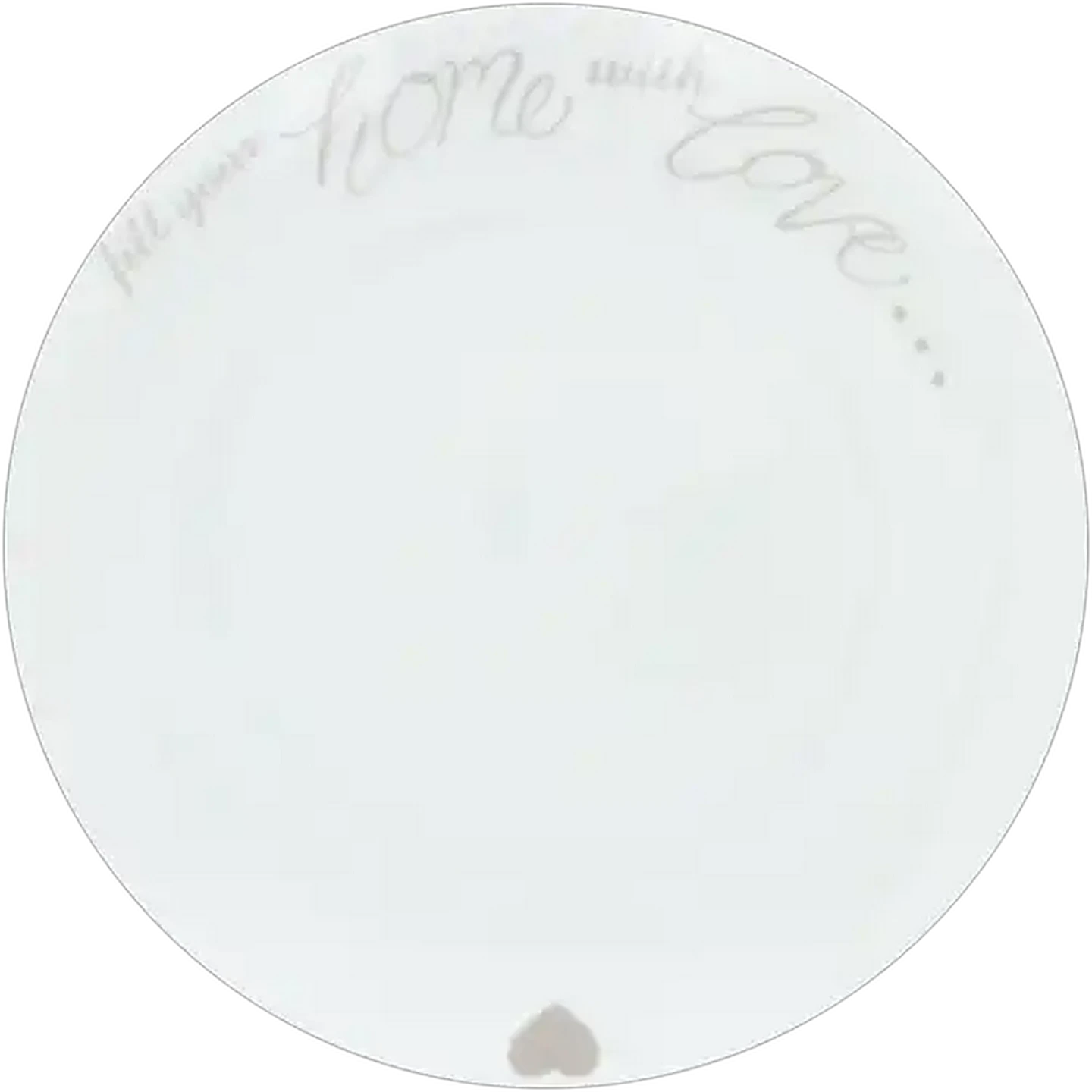 Image of White Home with Love Side Plate