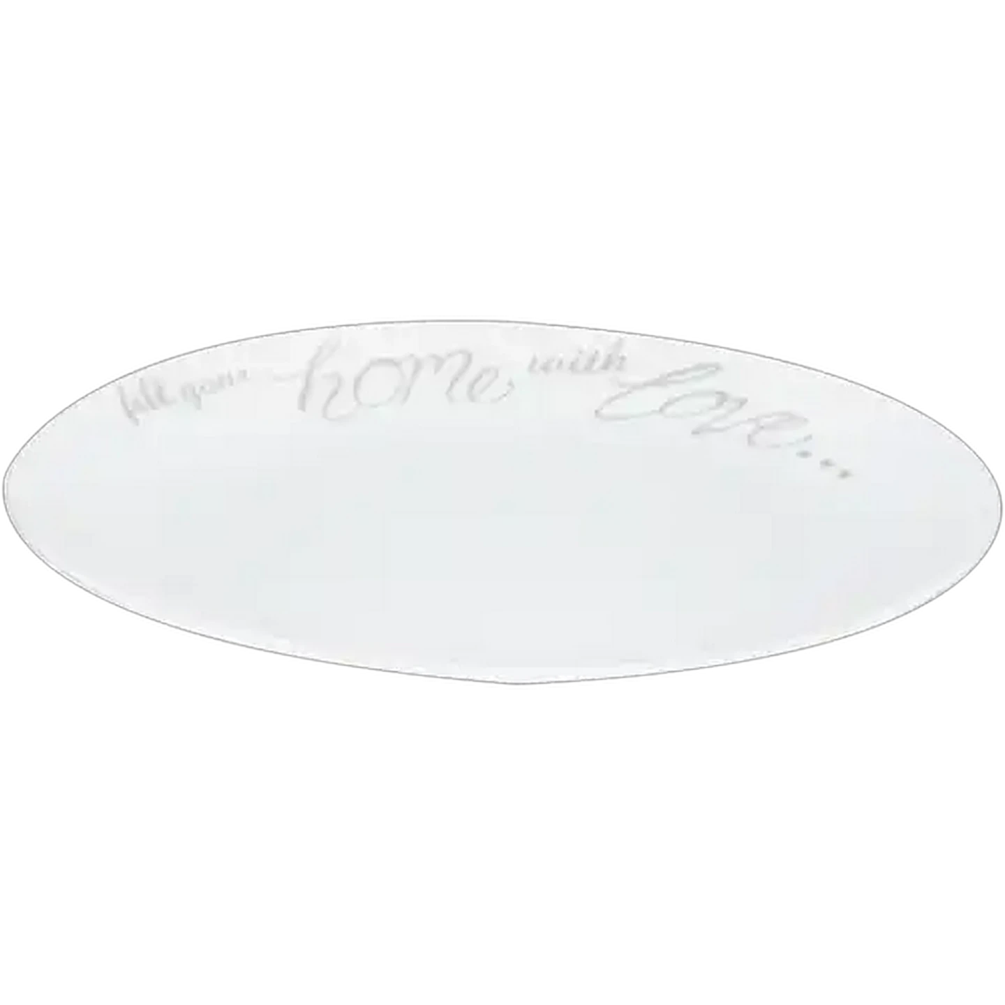 Image of White Home with Love Side Plate