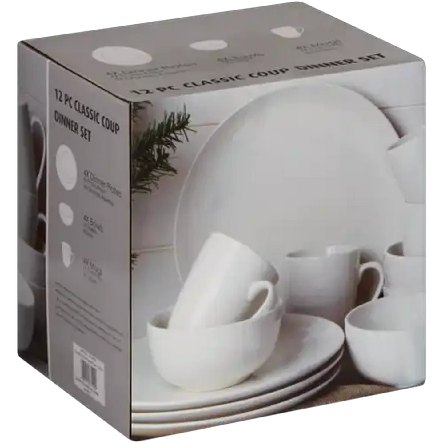 Image of Classic Coup White Dinner Set 12-Piece