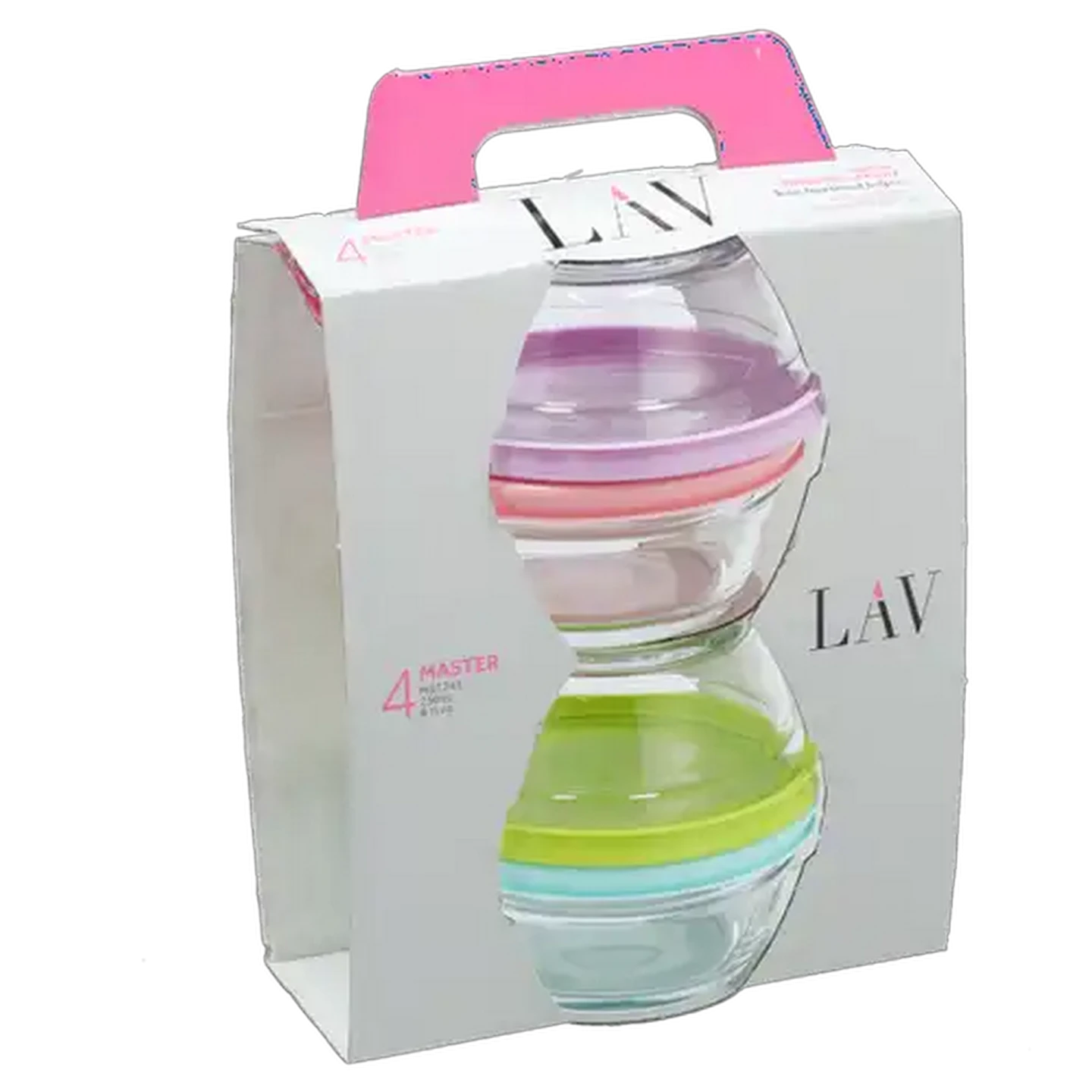 Image of LAV Master Glass Bowls with Lid 4-Pack