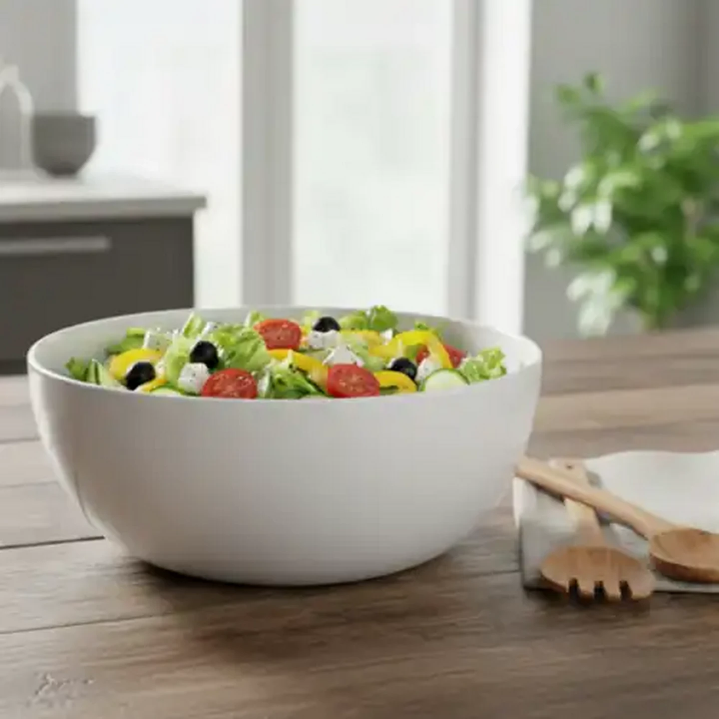 Image of White Salad Bowl 28.5cm