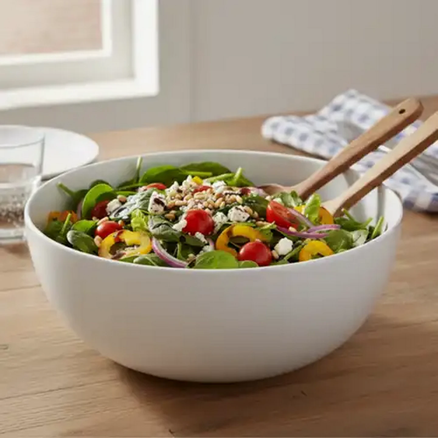Image of White Salad Bowl 28.5cm