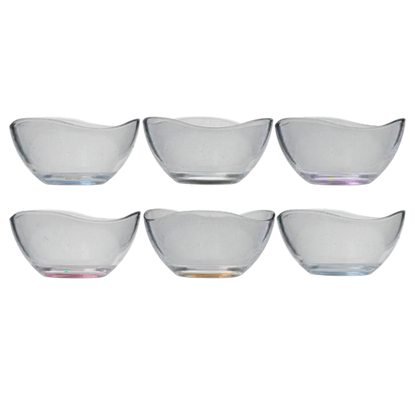 Image of LAV Coral Vira Glass Bowl Set 6 Piece