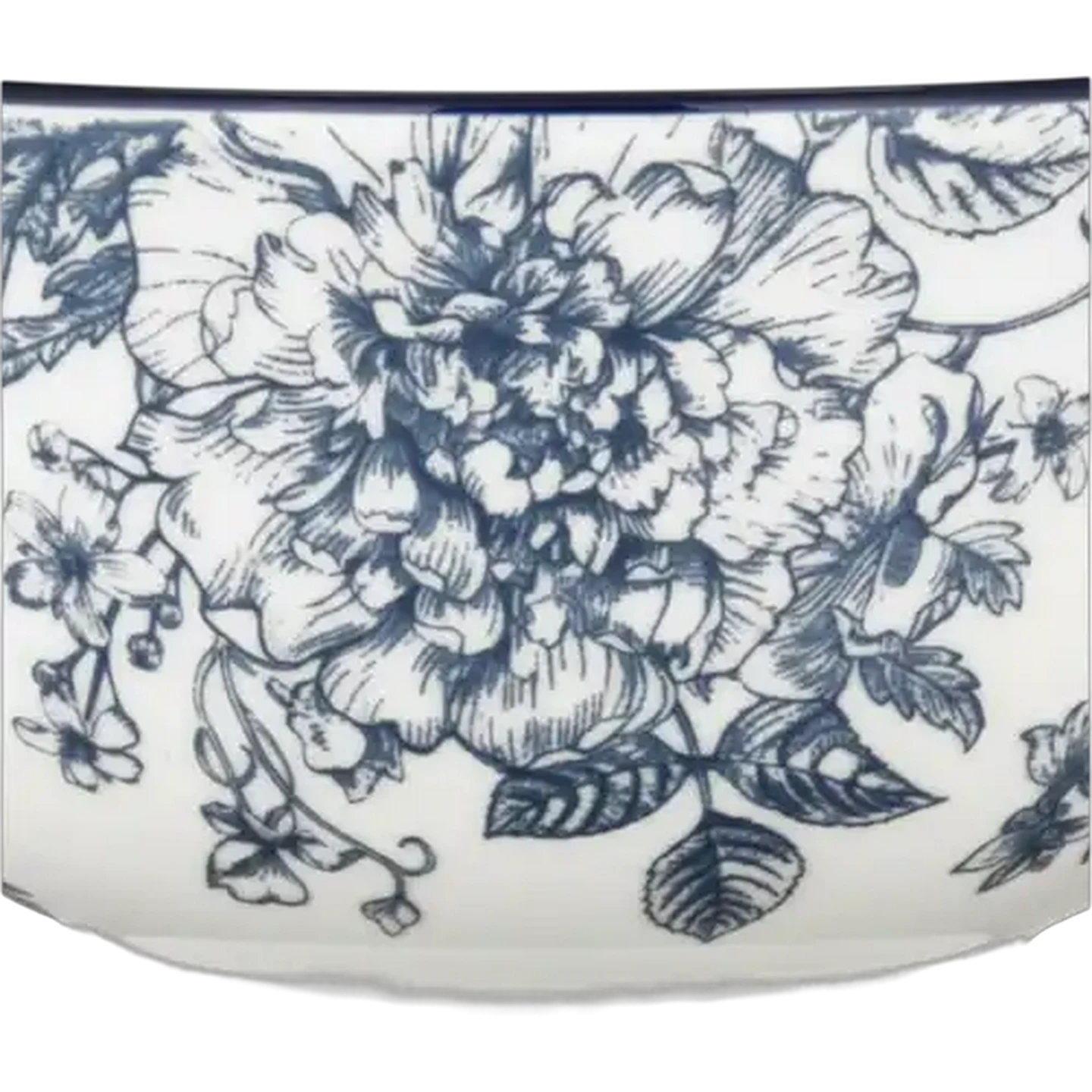 Image of Blue & White Floral Bowl 15.5cm