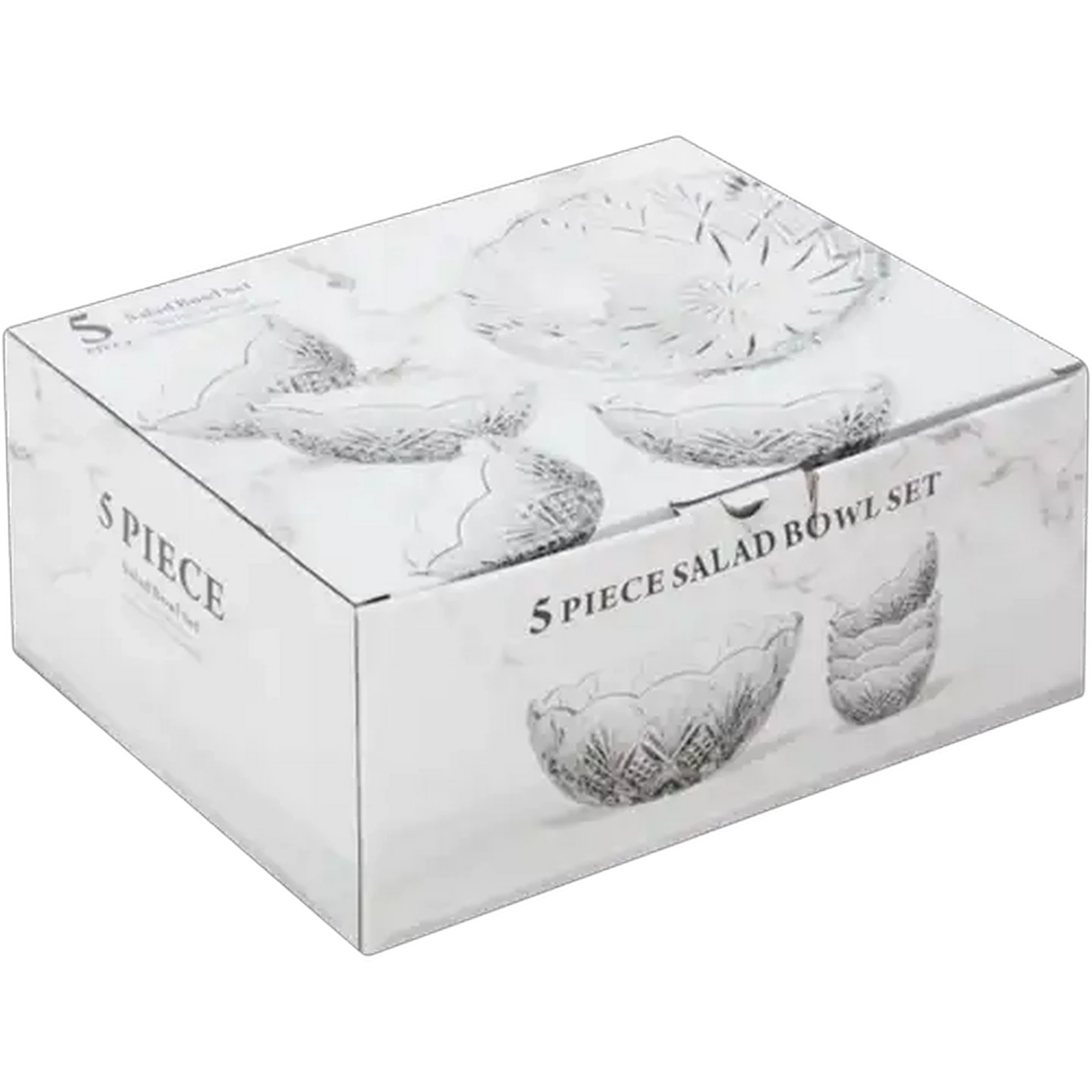 Image of Renaissance Collection Glass Salad Bowl Set 5-Pack