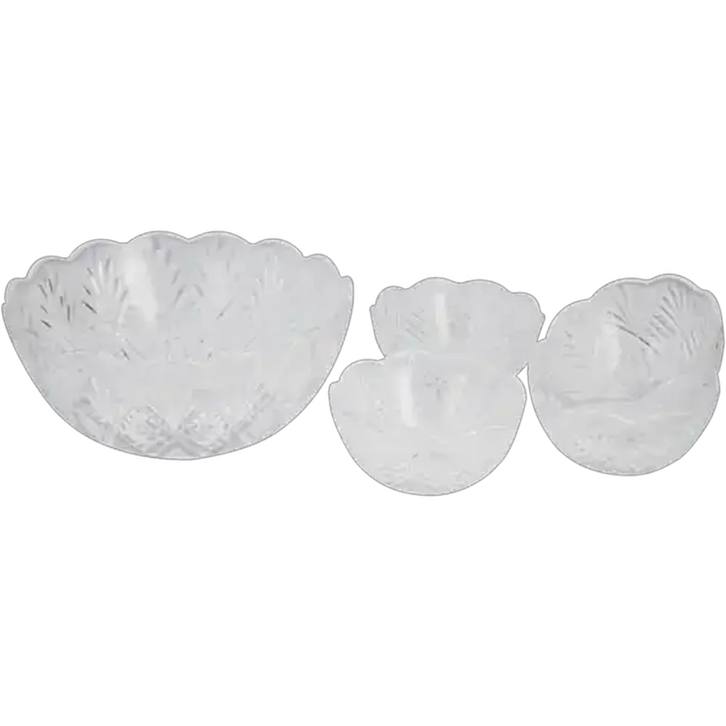 Image of Renaissance Collection Glass Salad Bowl Set 5-Pack