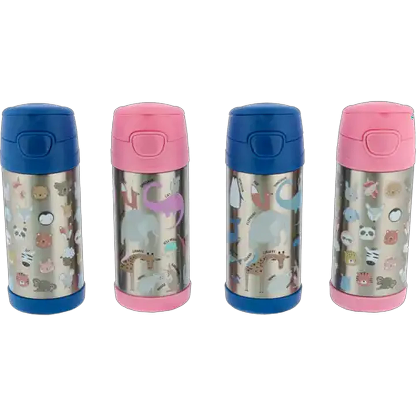 Image of Animals Stainless Steel Kids' Travel Bottle 350ml (Type May Vary)