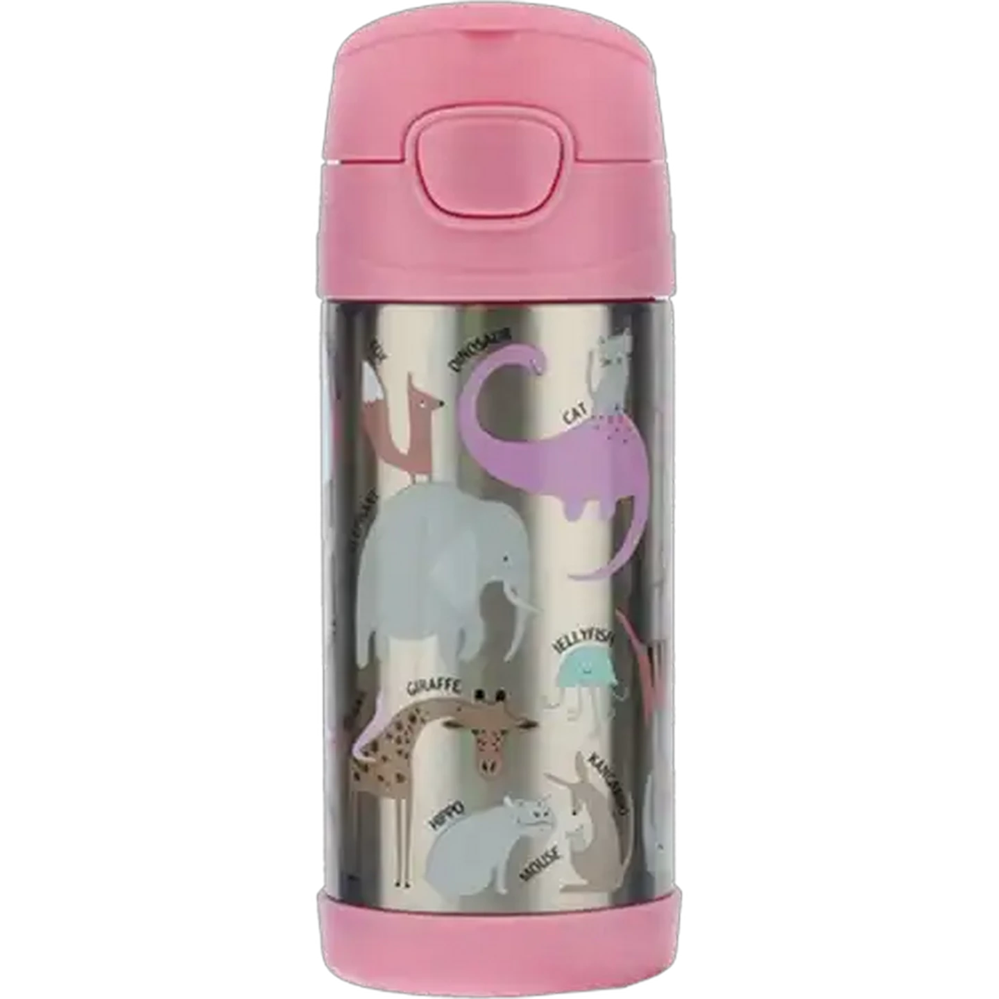 Image of Animals Stainless Steel Kids' Travel Bottle 350ml (Type May Vary)