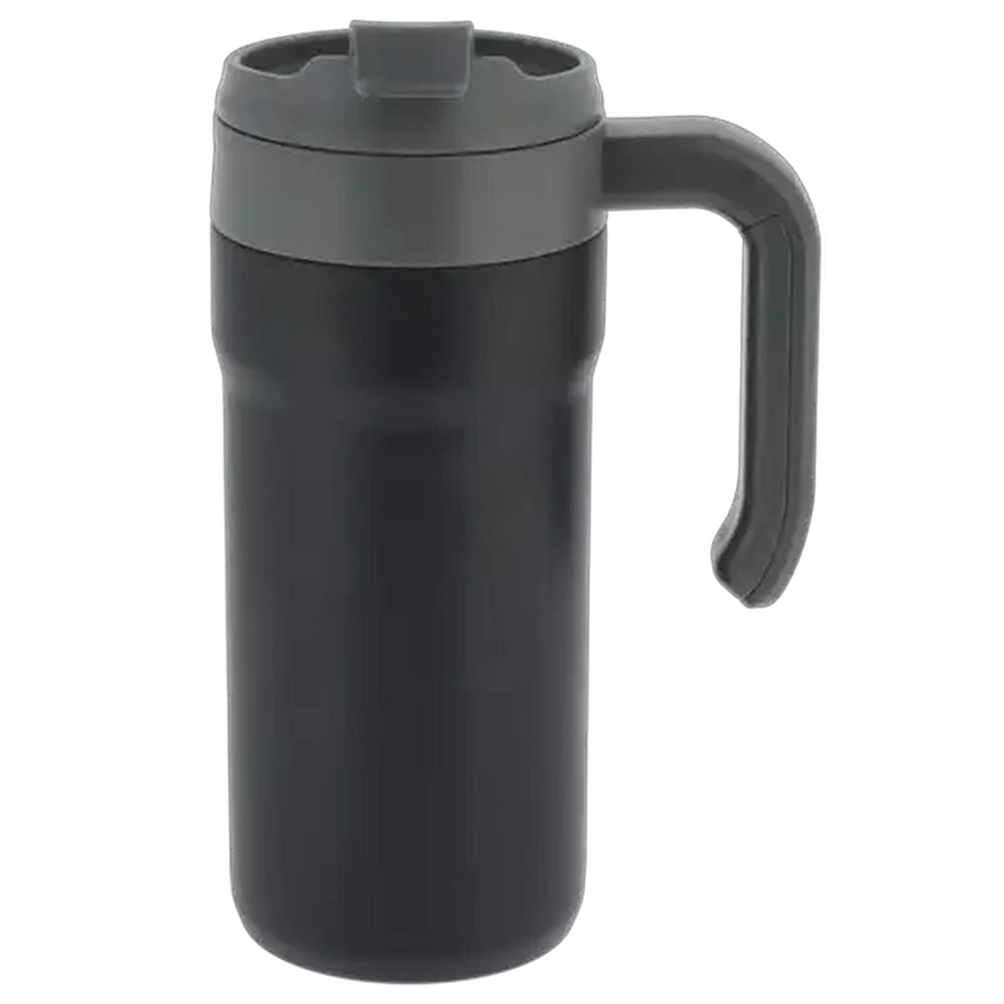 Image of Retro Black Stainless Steel Travel Mug 650ml