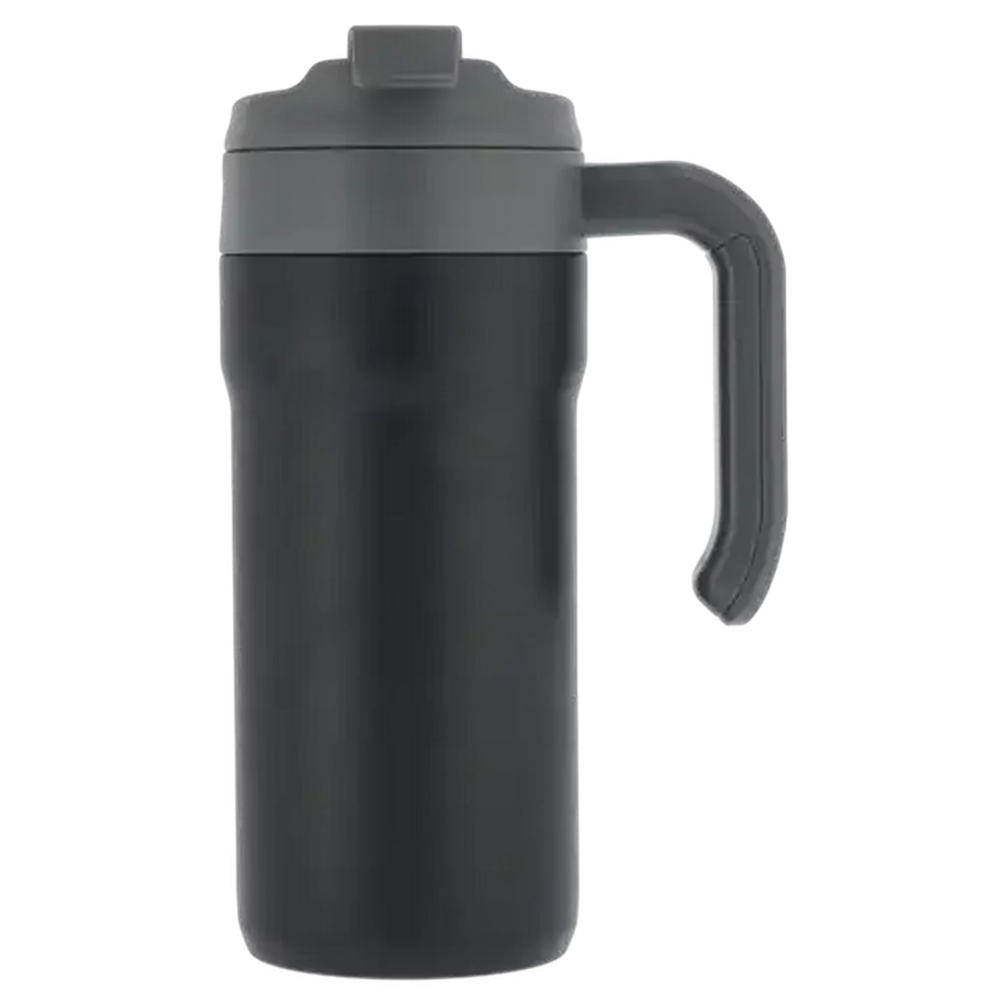 Image of Retro Black Stainless Steel Travel Mug 650ml