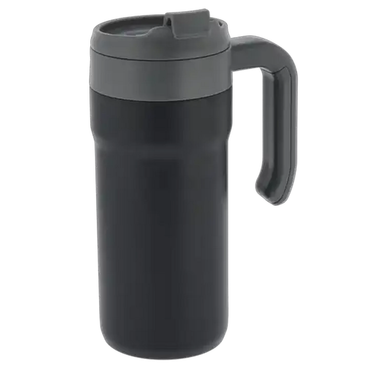 Image of Retro Black Stainless Steel Travel Mug 650ml