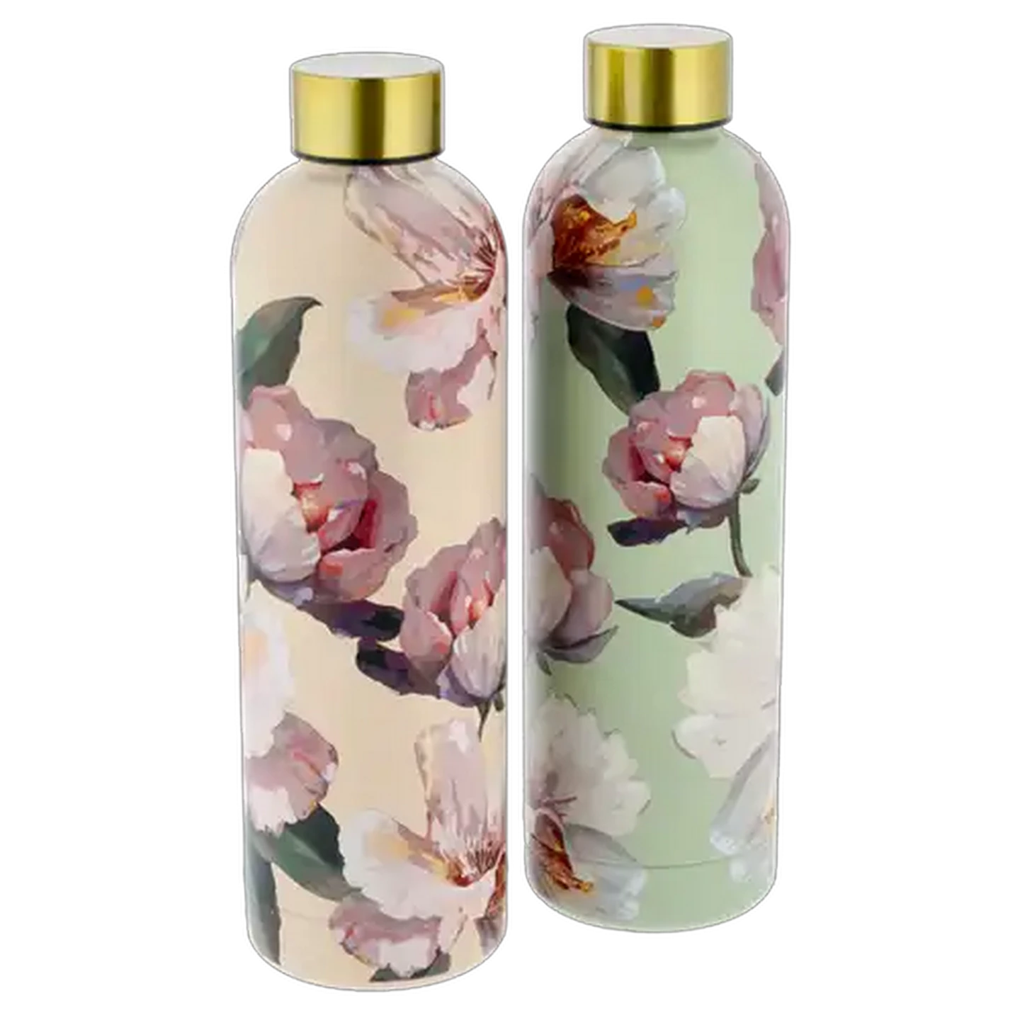Image of Floral Stainless Steel Travel Bottle 750ml (Colour May Vary)