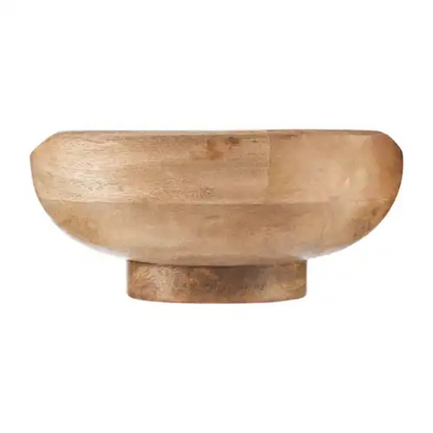 Image of Brown Medium Mango Wood Serving Bowl