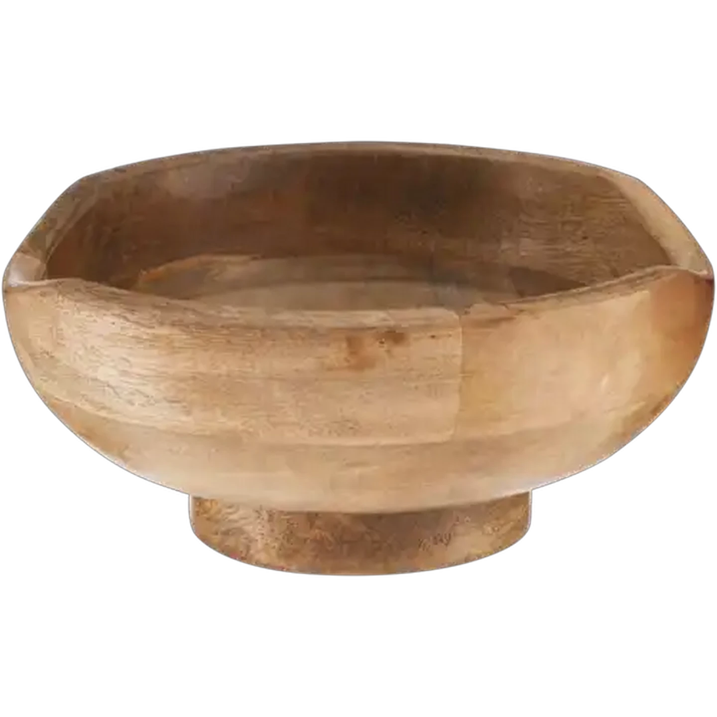 Image of Brown Medium Mango Wood Serving Bowl