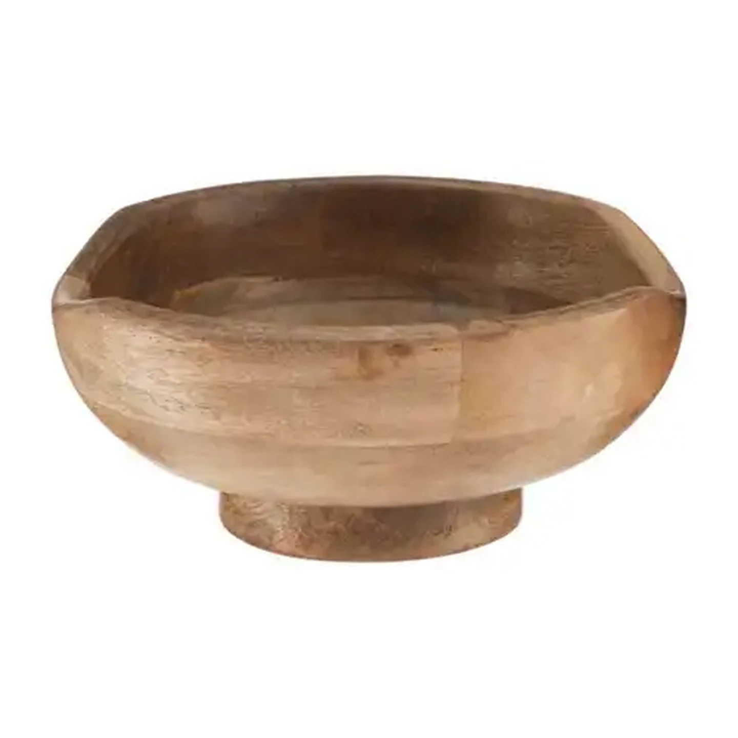 Image of Brown Medium Mango Wood Serving Bowl