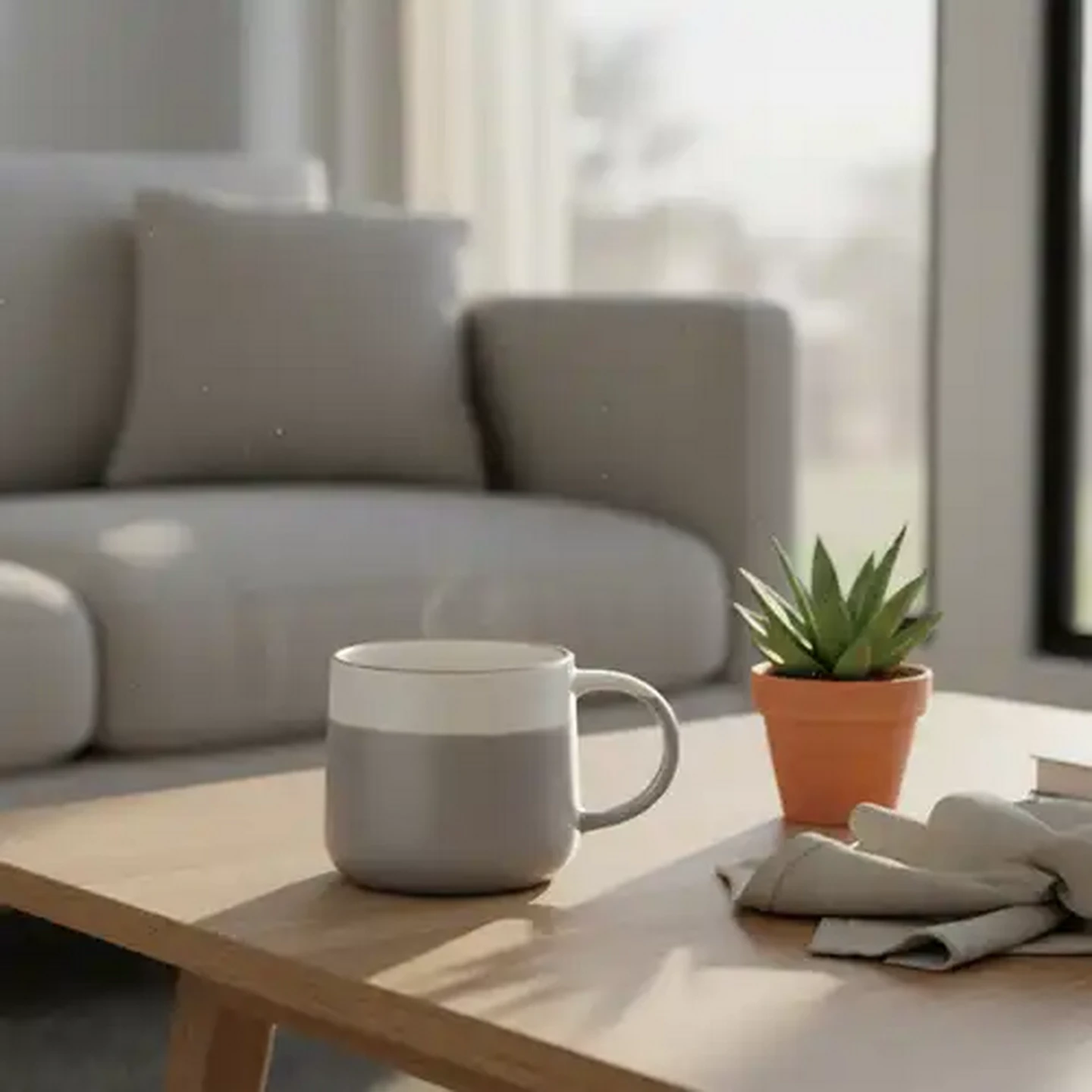 Image of Grey Living Coffee Mug 340ml