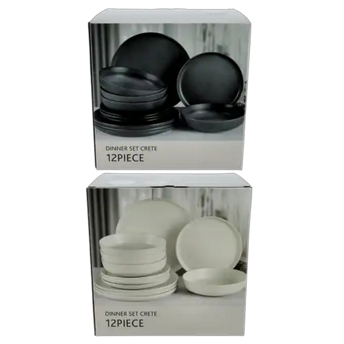 Image of Crete Dinner Set 12 Piece (Colour May Vary)
